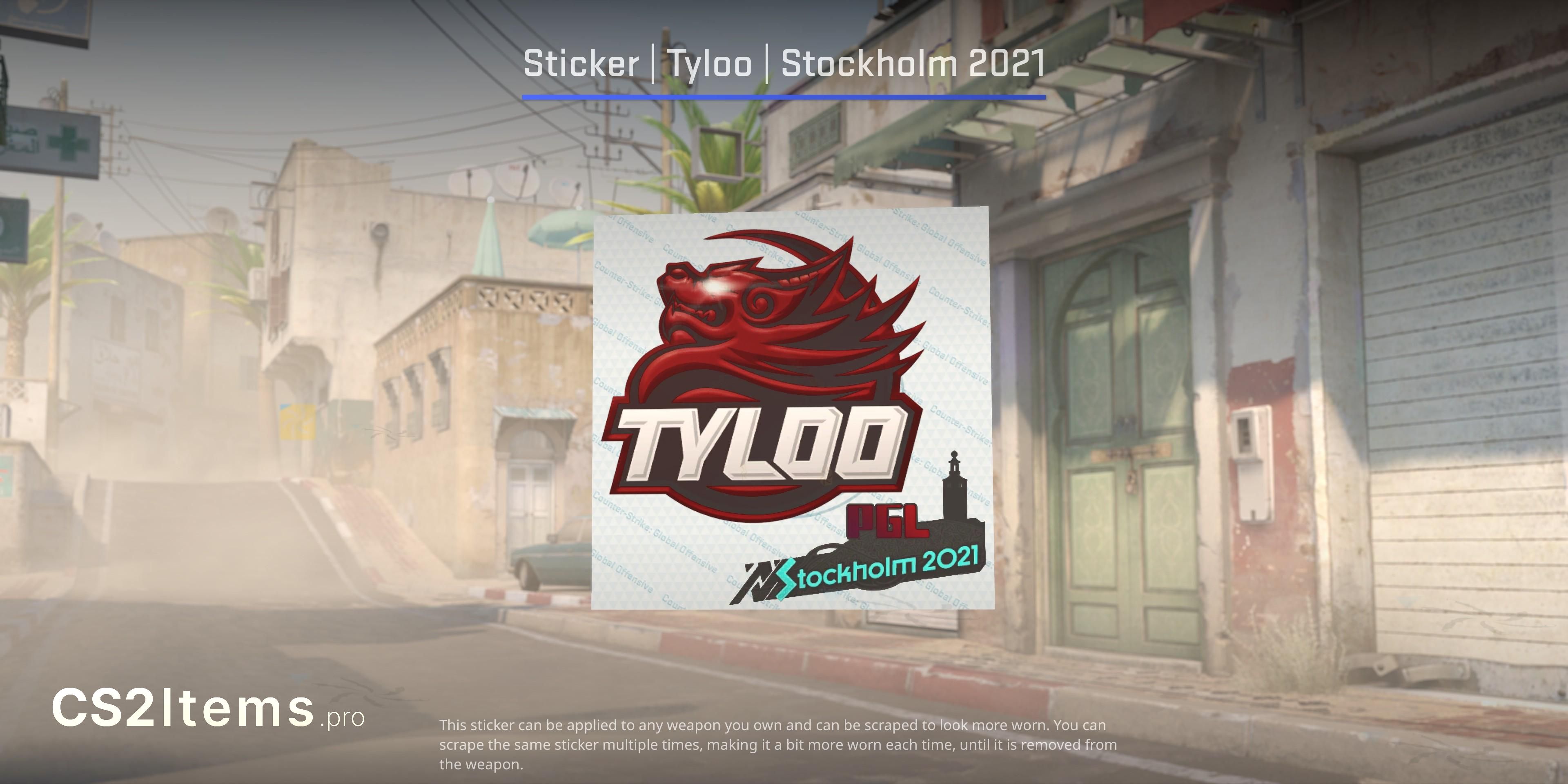 CS2 Klistremerke | Tyloo | Stockholm 2021 Forsiden