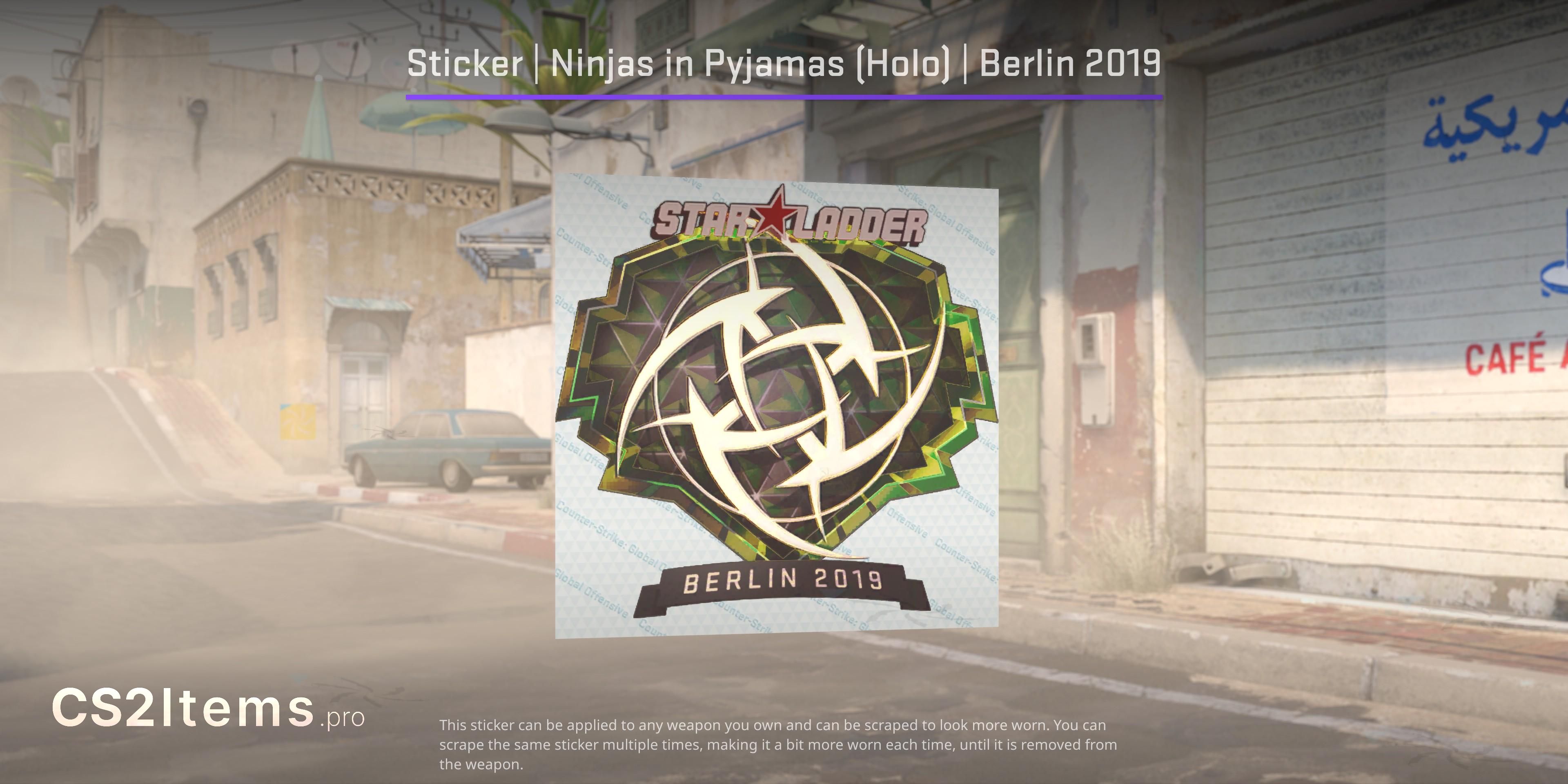 CS2 Sticker | Ninjas in Pyjamas (Holo) | Berlin 2019 Front