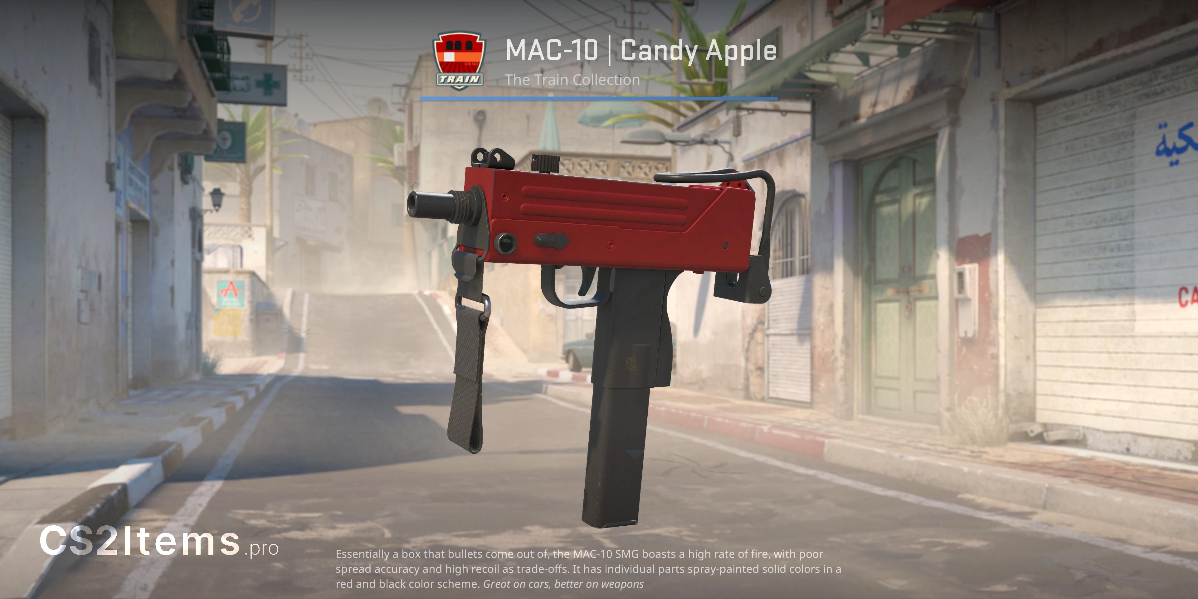 CS2 MAC-10 | Candy Apple Voorkant