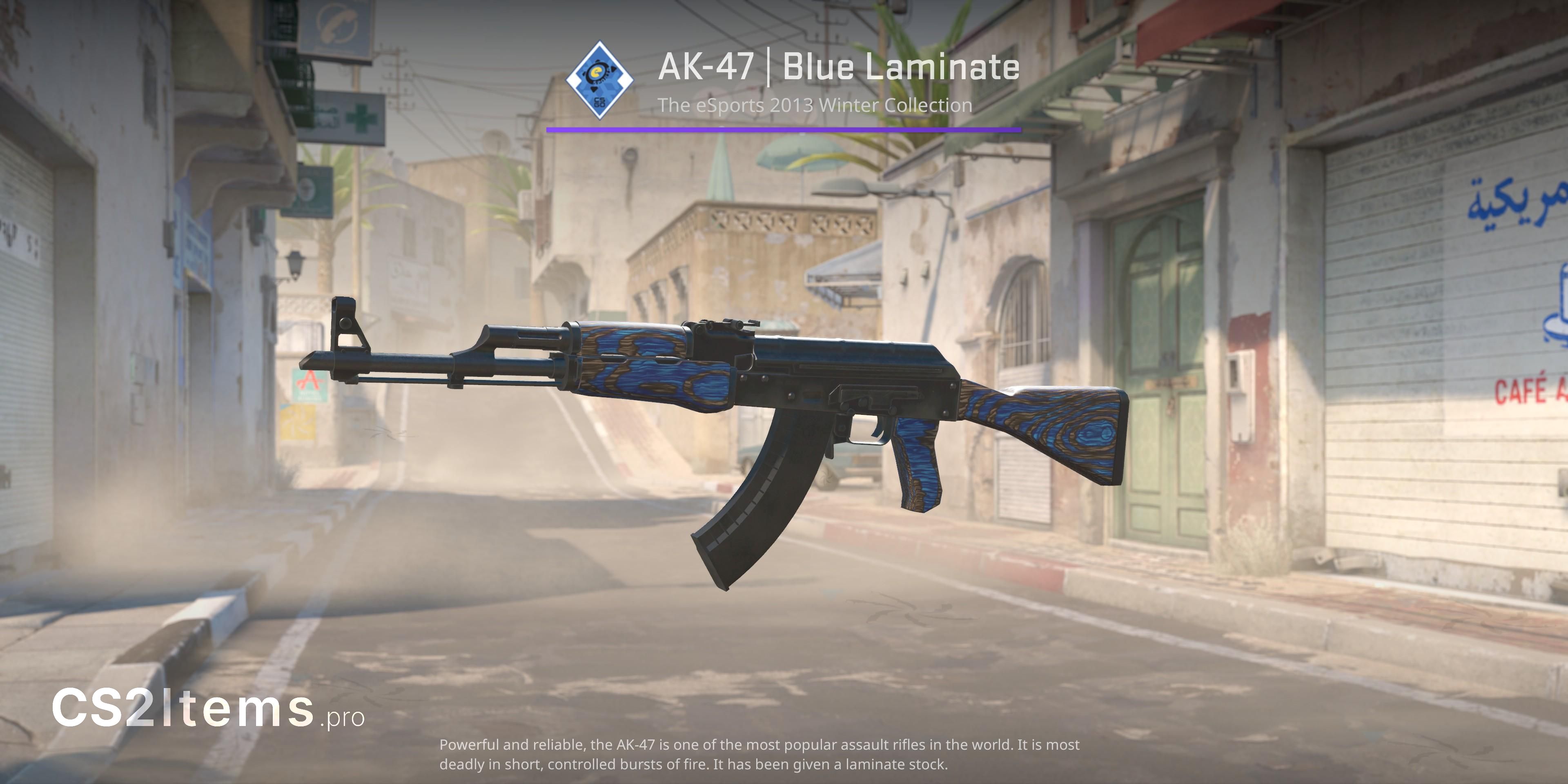 CS2 AK-47 | Blue Laminate Mặt trước