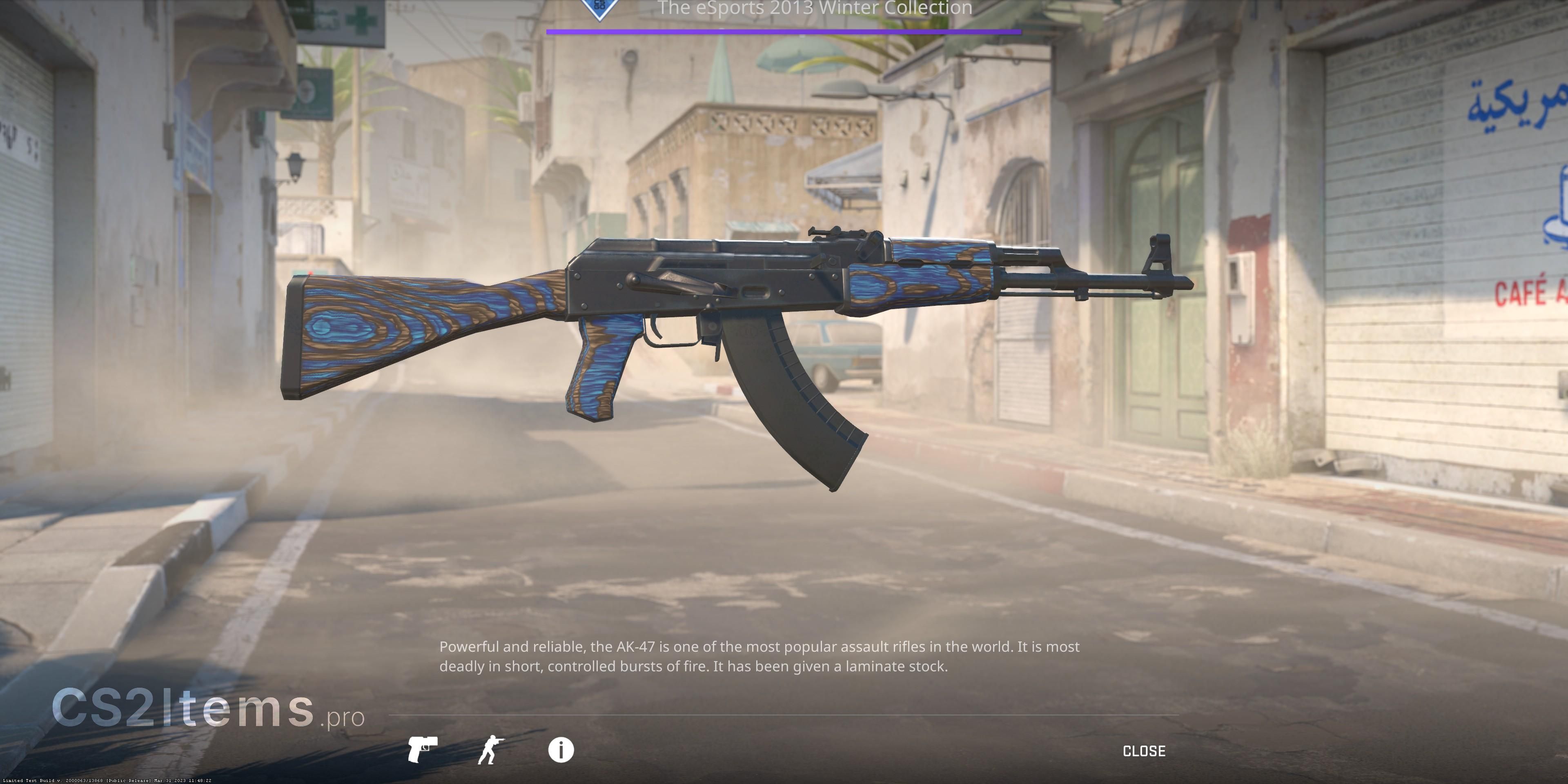 CS2 AK-47 | Blue Laminate Lối sau