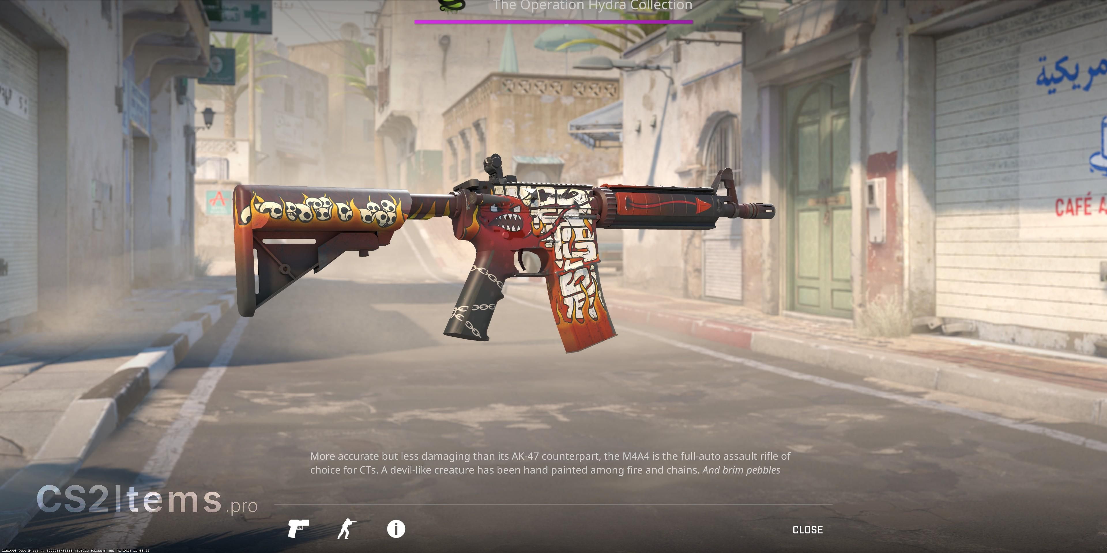 CS2 M4A4 | Hellfire Rear