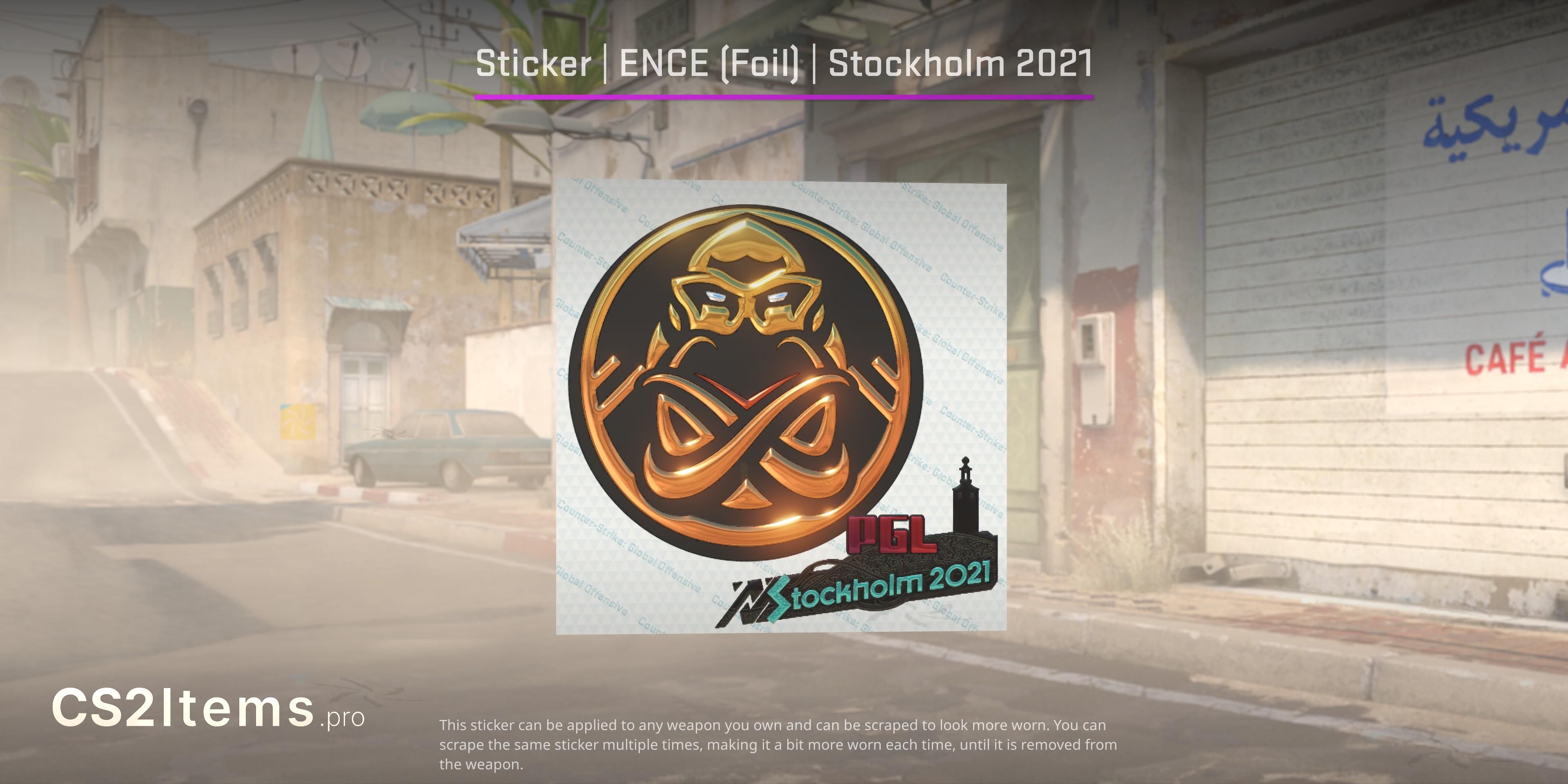 CS2 Samolepka | ENCE (speciální) | PGL Stockholm 2021 Předek