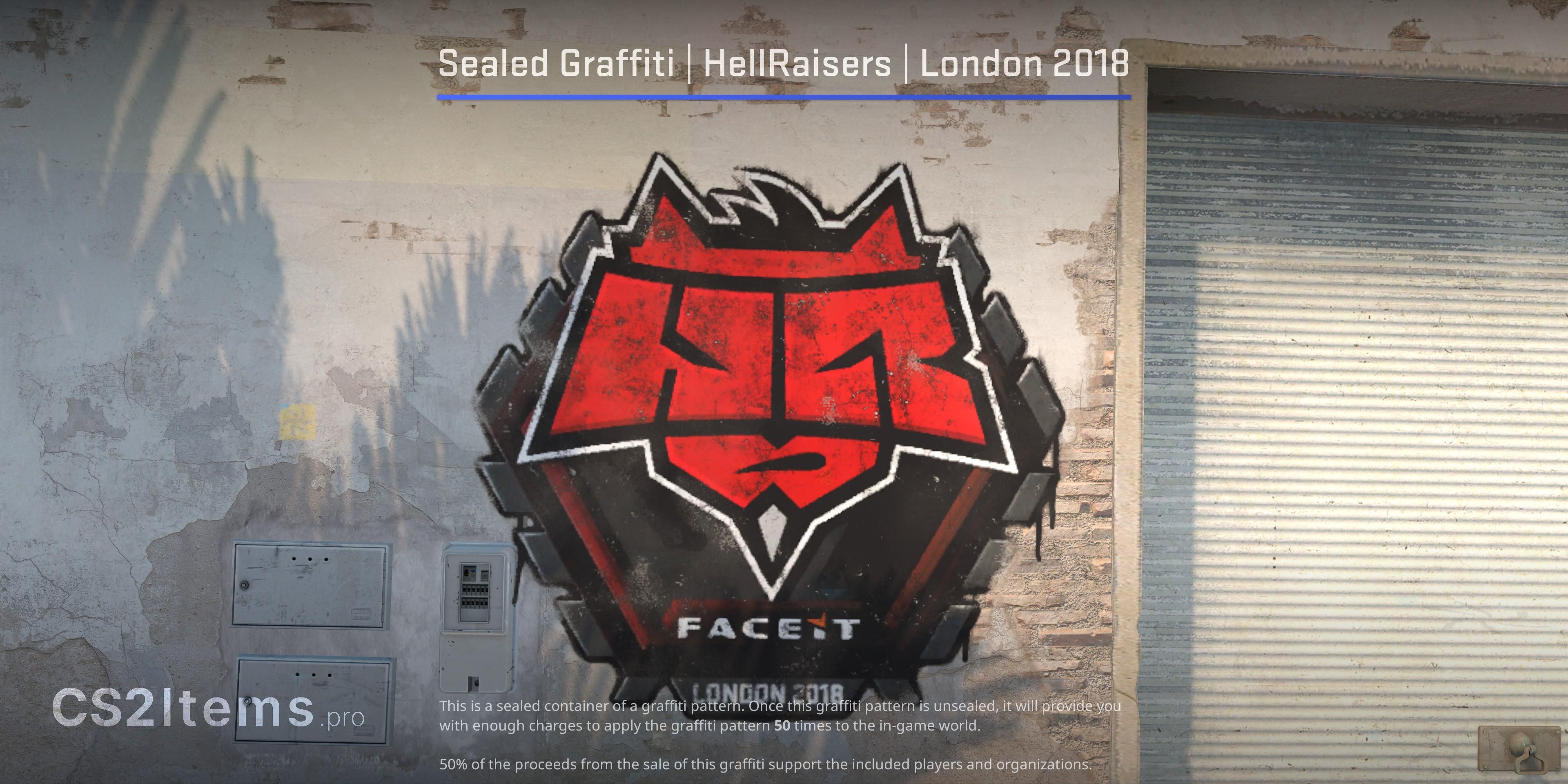 CS2 Förseglad graffiti | HellRaisers | London 2018 Framsida