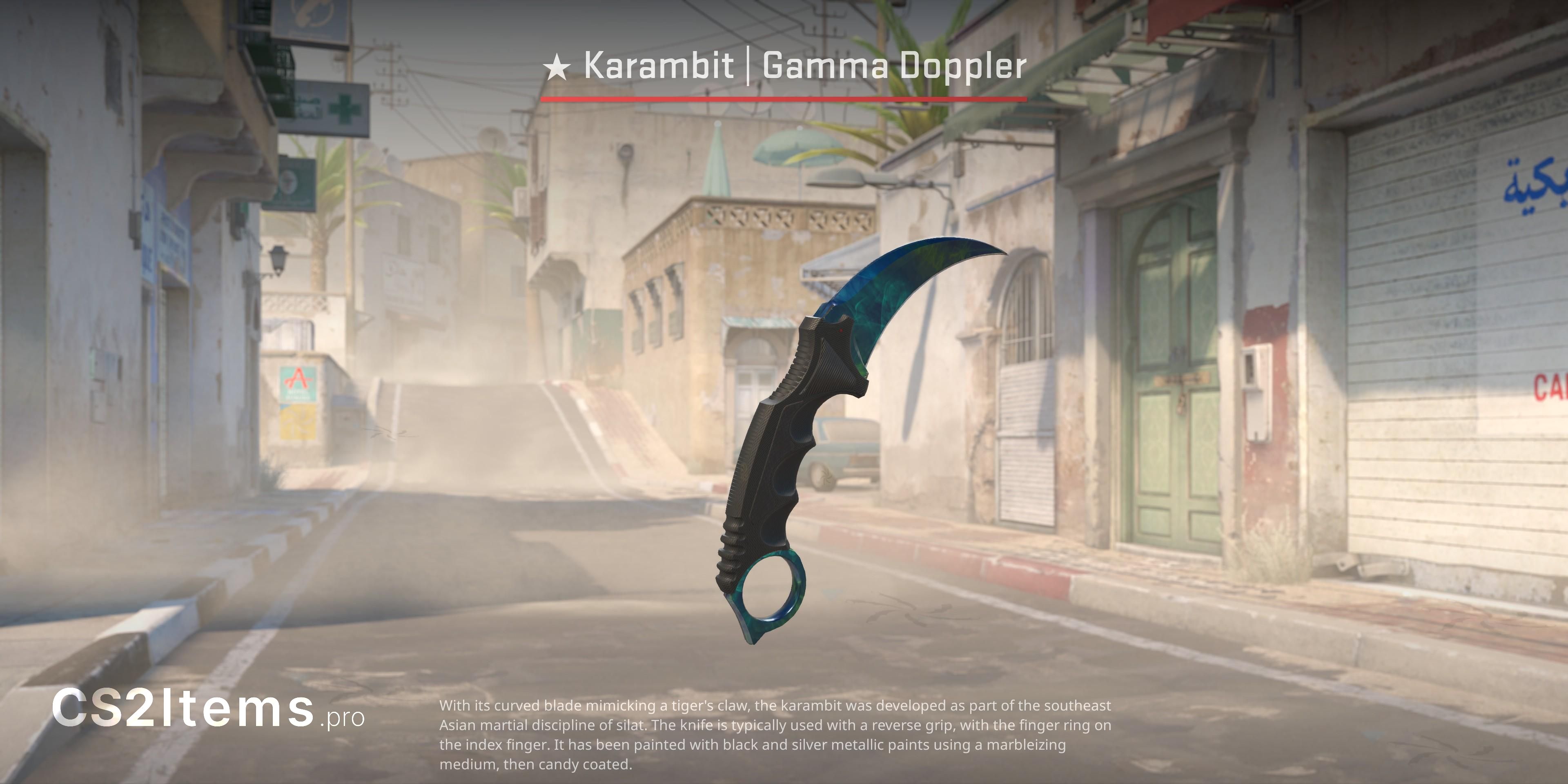 CS2 Karambit ★ | Doppler gamma Parte frontal