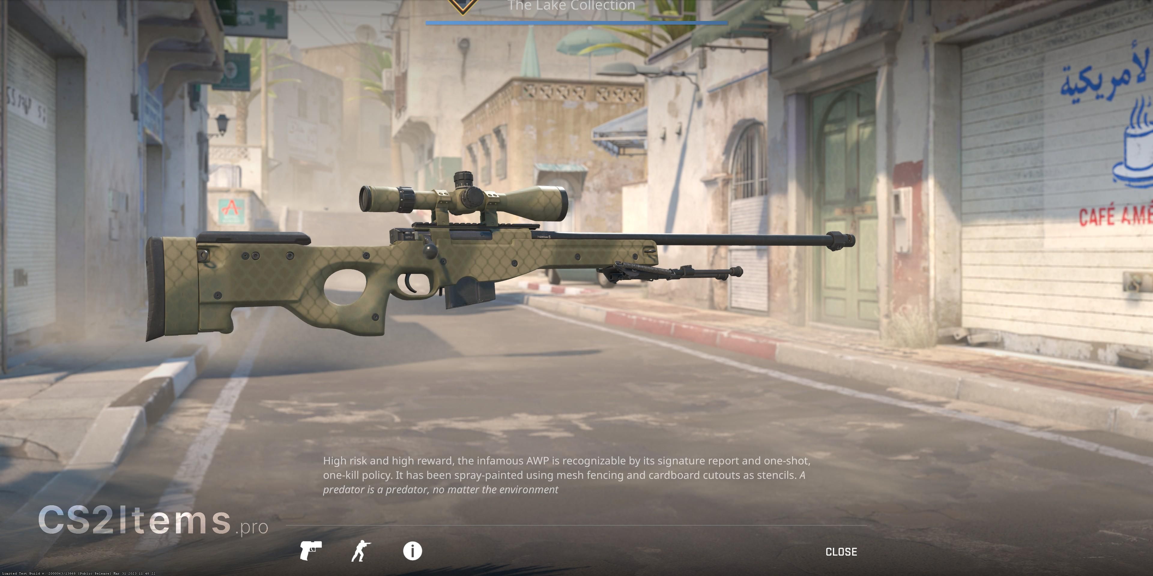 CS2 AWP | Safari Mesh Spate