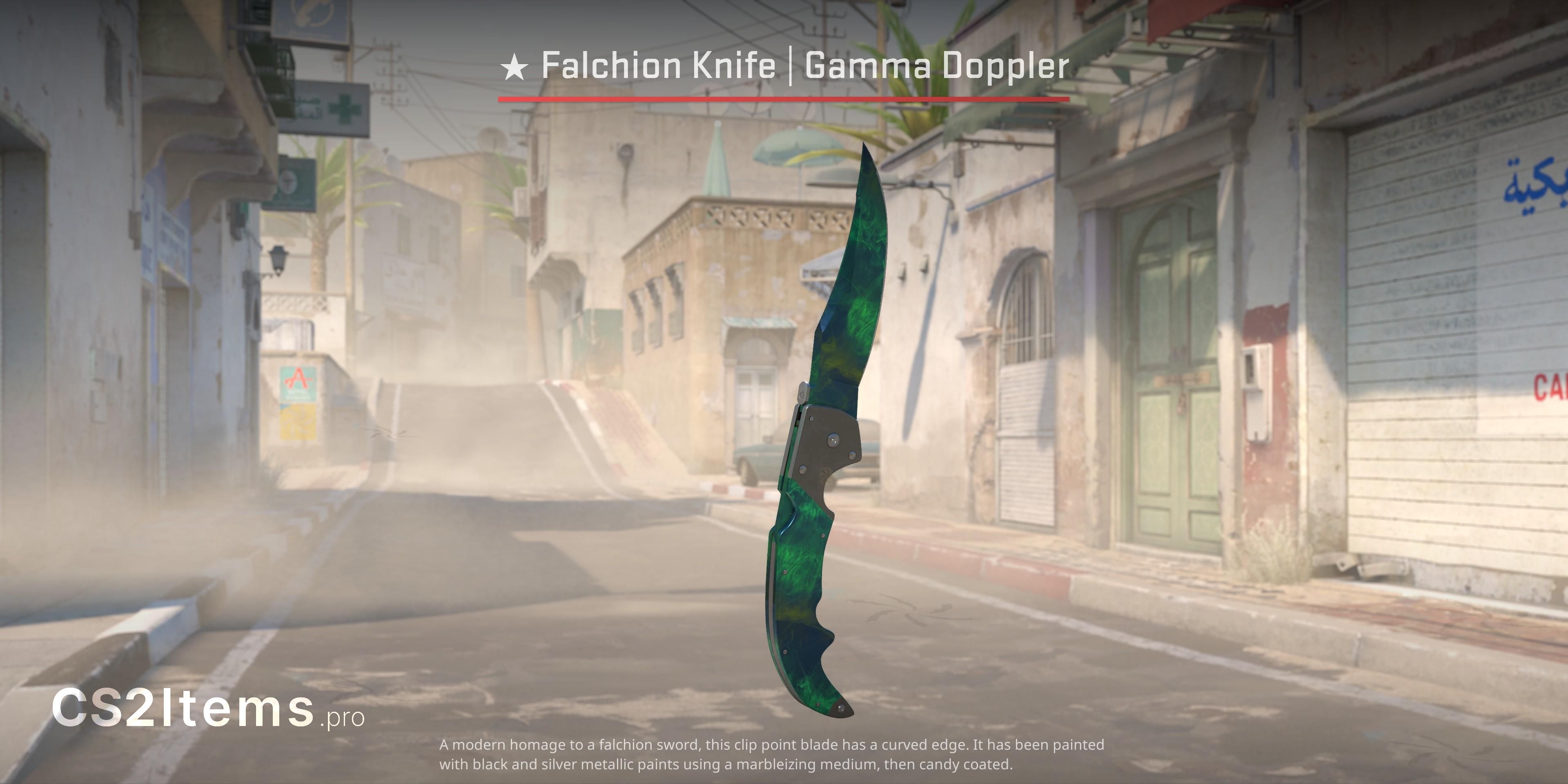 CS2 Falchion-Messer (★) | Gamma Doppler Vorderseite