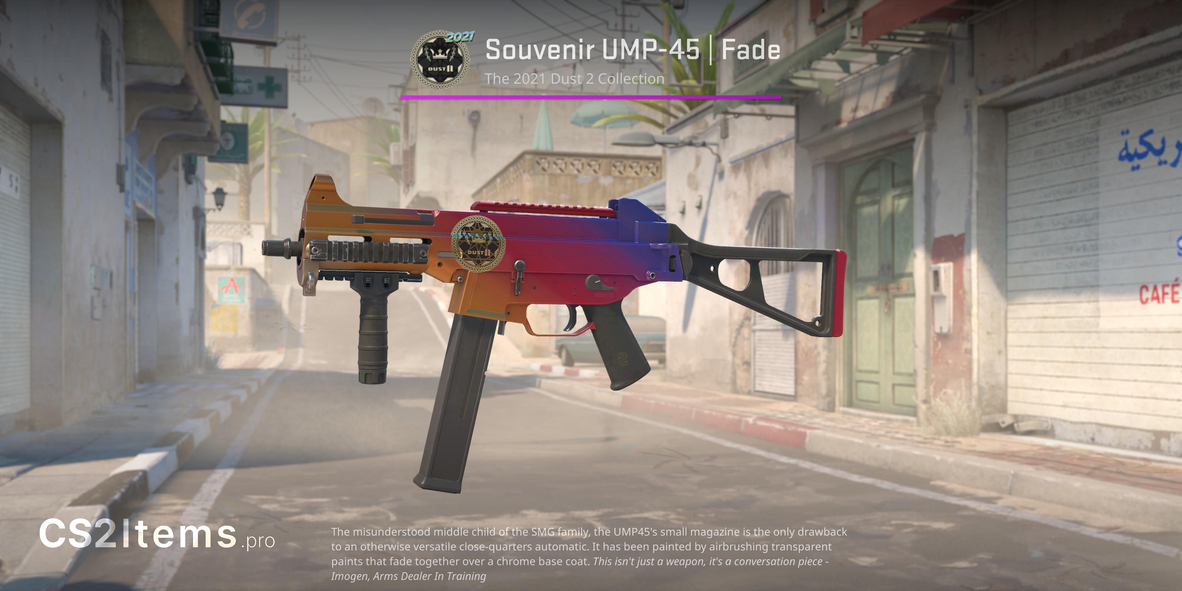 CS2 UMP-45 | Fade Voorkant