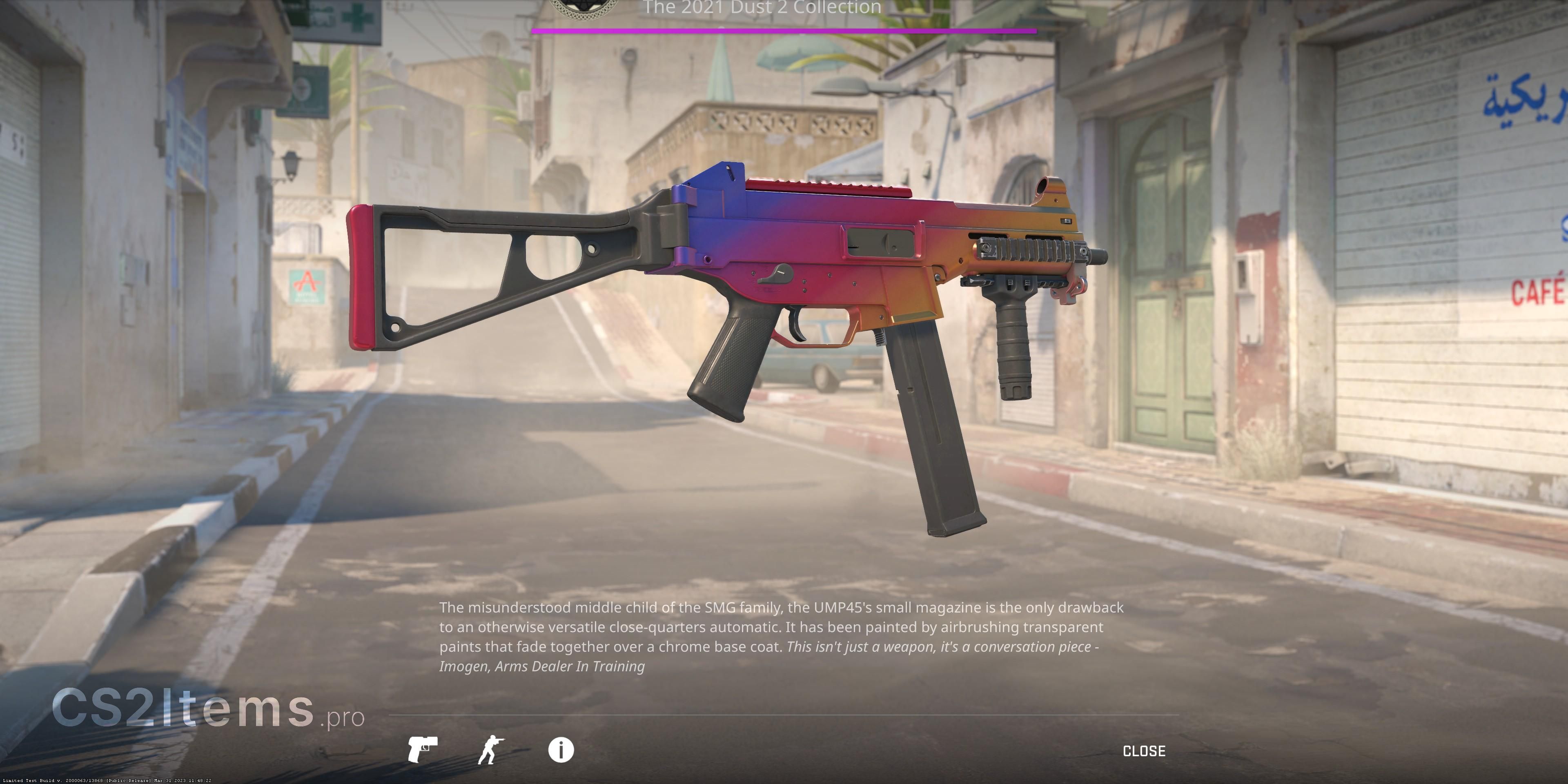 CS2 UMP-45 | Fade Onderkant