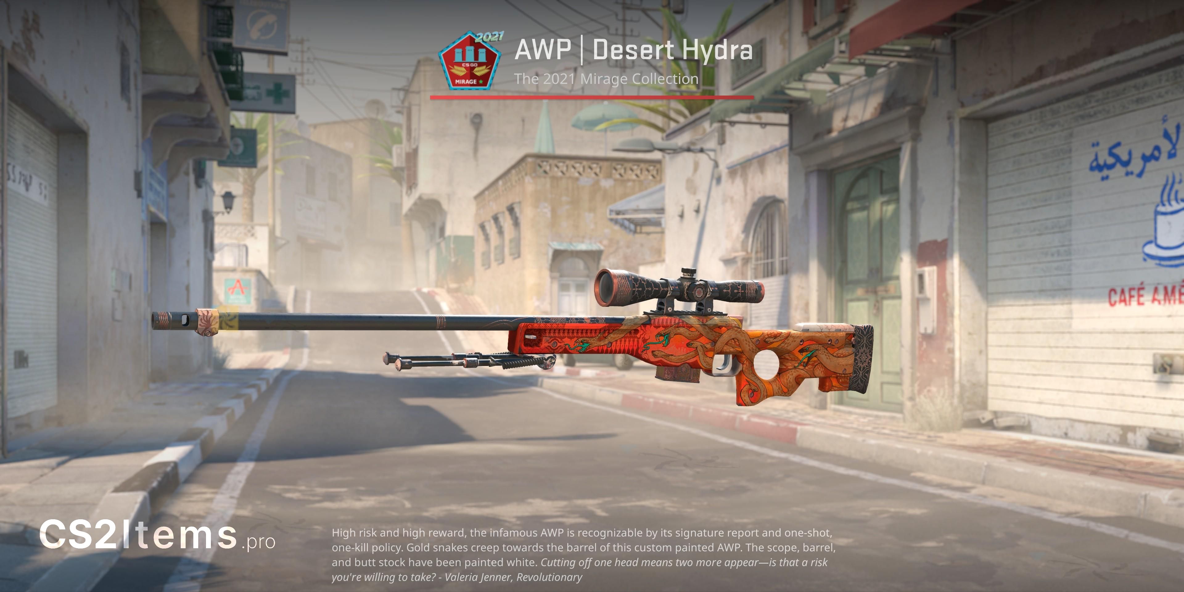 CS2 AWP | Hidra del desierto Parte frontal