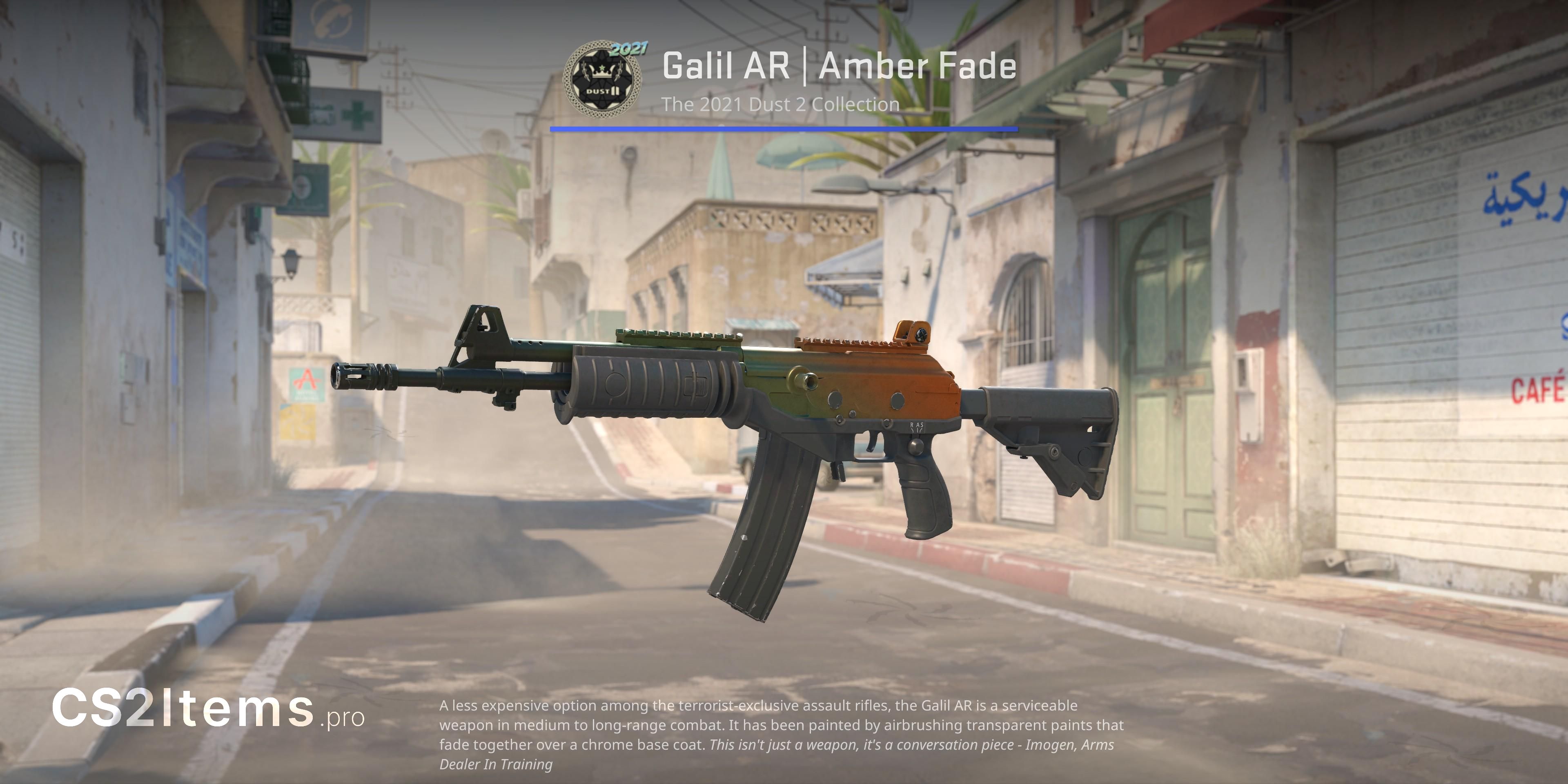 CS2 Galil AR | Amber Fade Frente