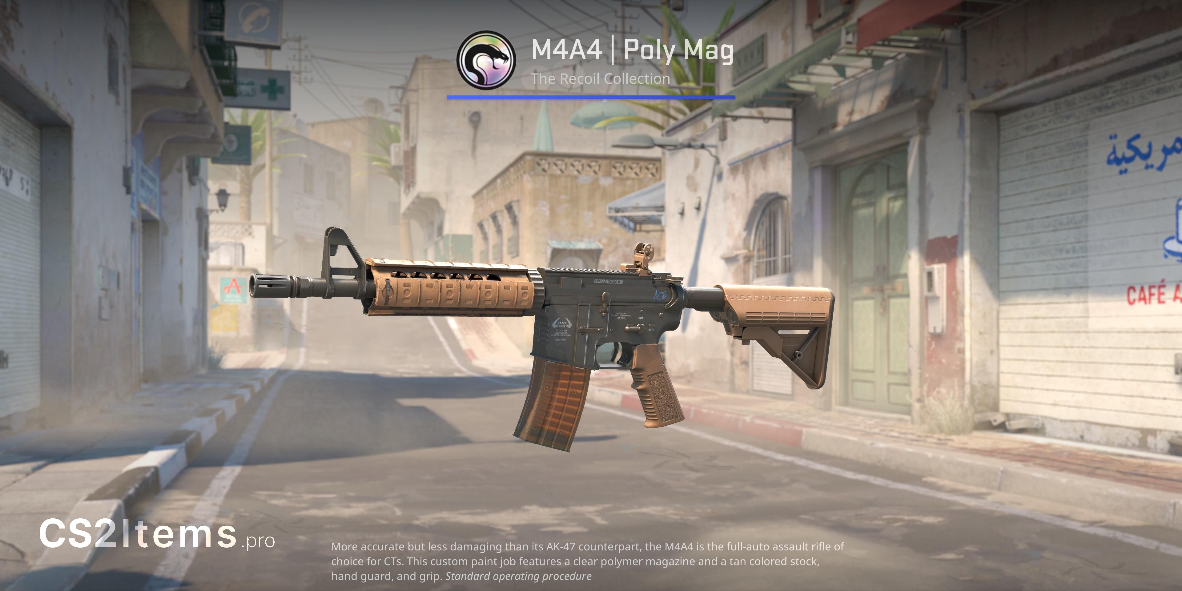 CS2 M4A4 | Poly Mag Front