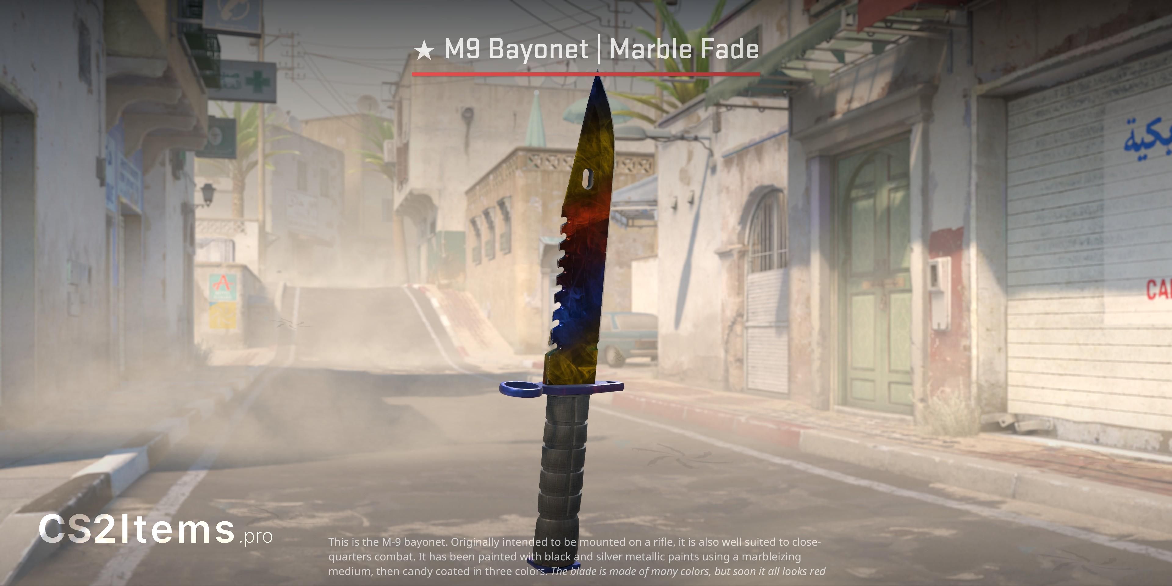 CS2 ★ M9 Bajonet | Marble Fade Voorkant