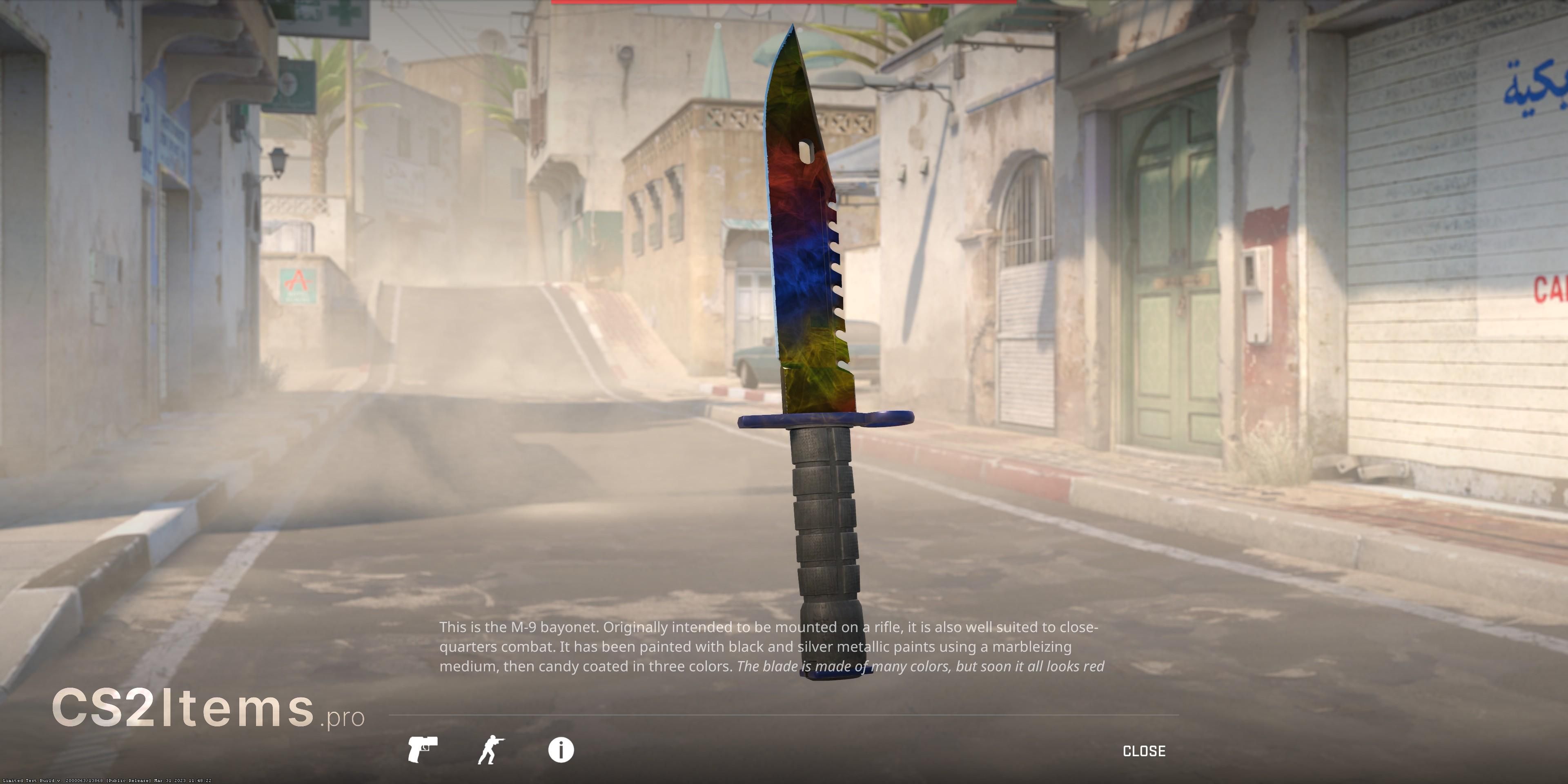 CS2 ★ M9 Bajonet | Marble Fade Onderkant