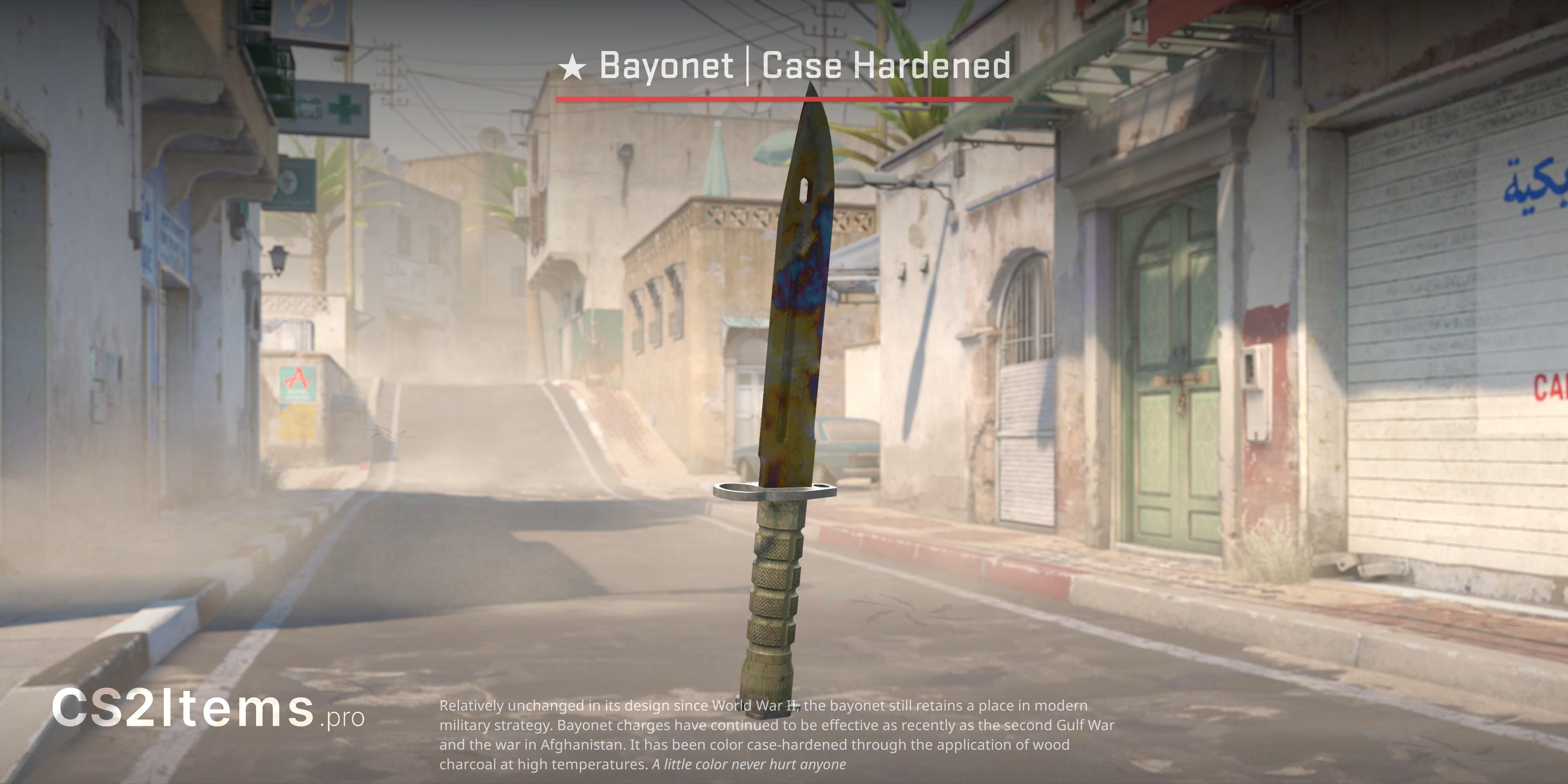 CS2 ★ Bajonett | Case Hardened Framsida