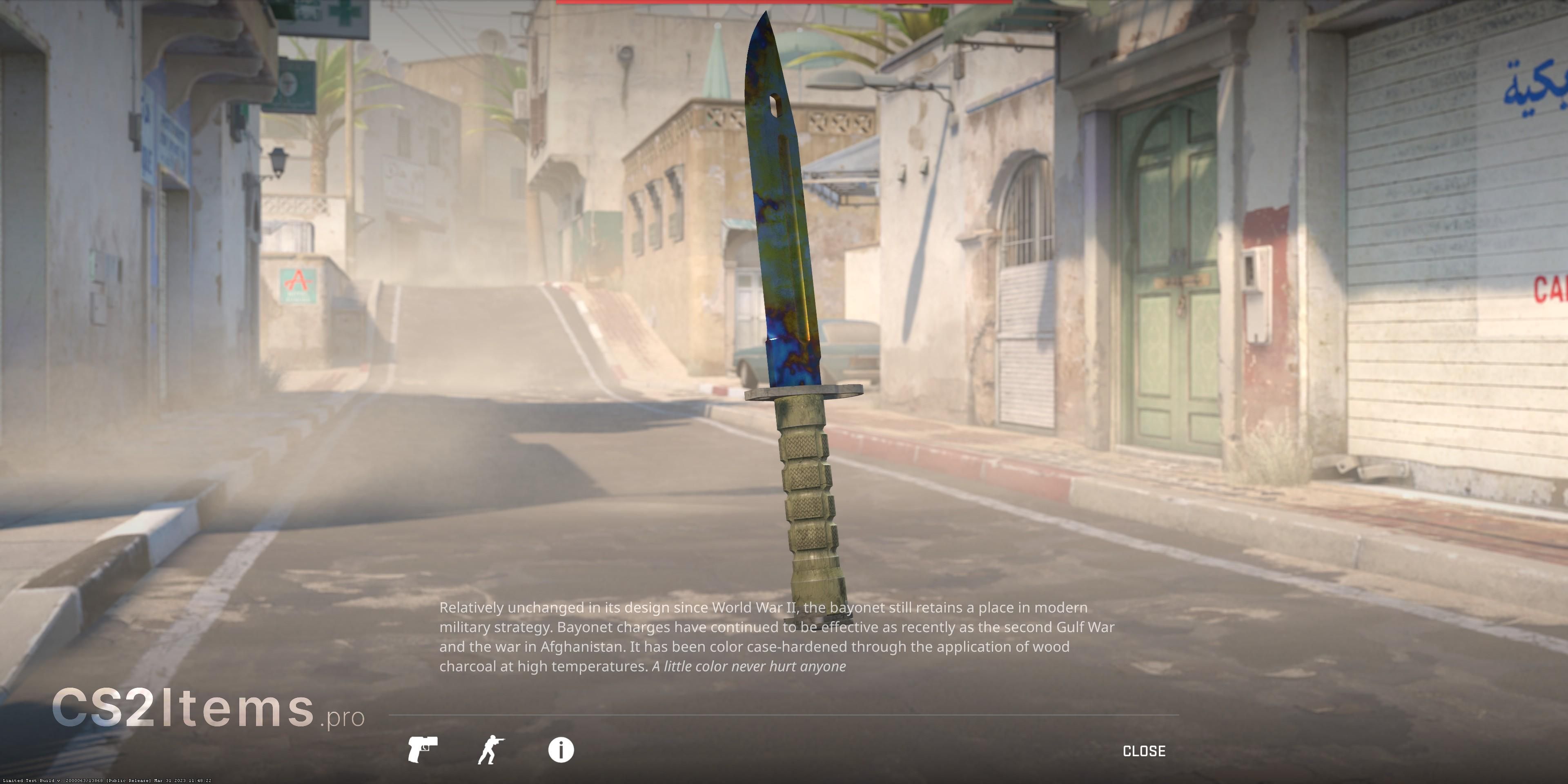 CS2 ★ Bajonett | Case Hardened Baksida