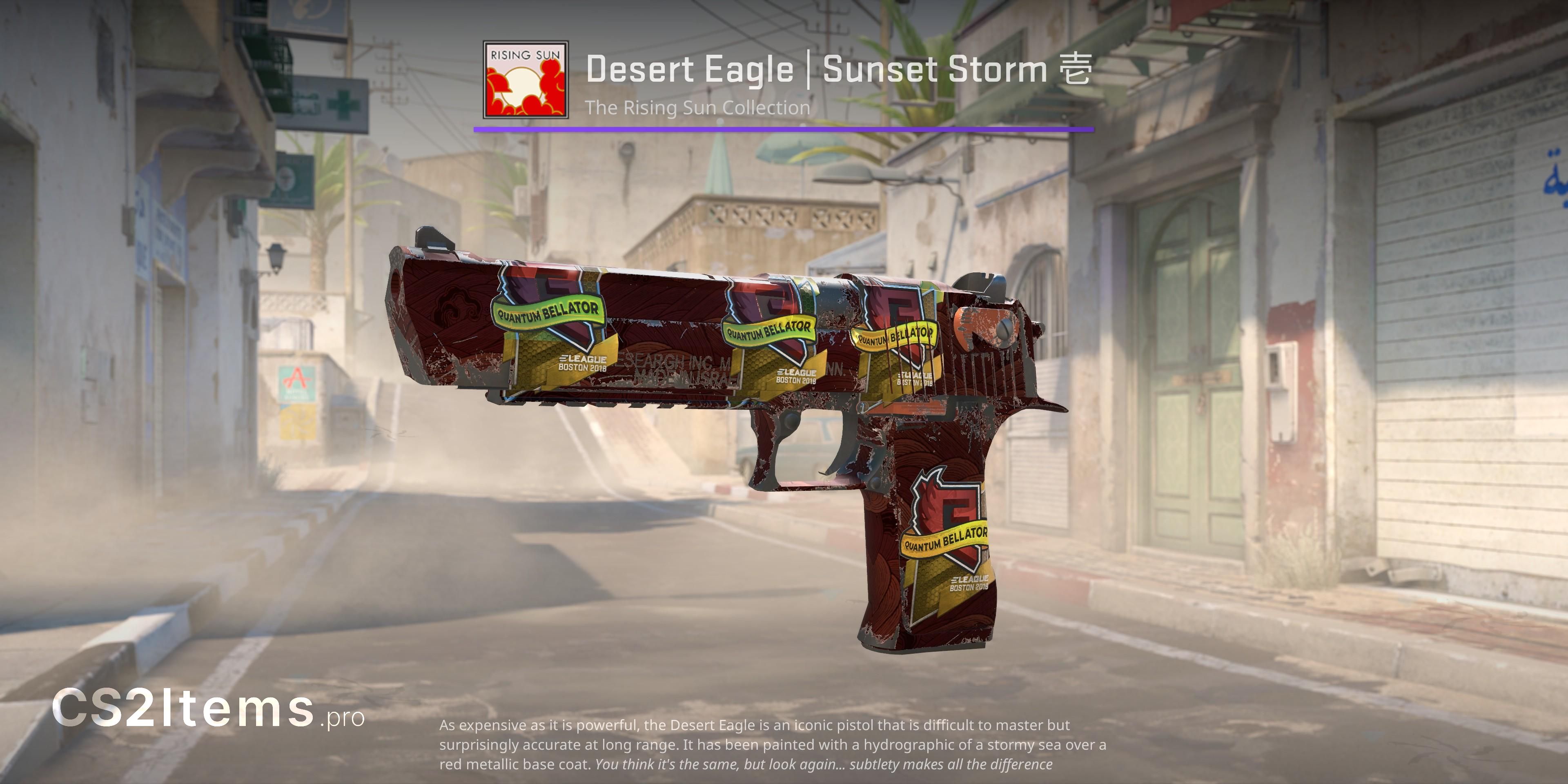 CS2 Desert Eagle | Sztorm o zachodzie słońca 壱 Przód