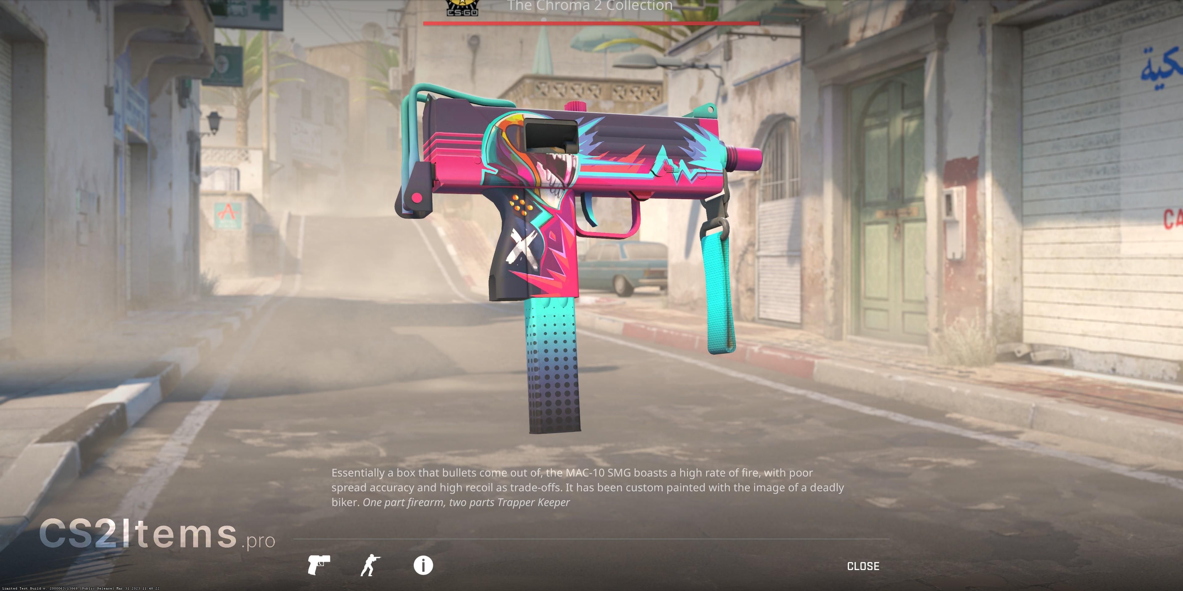 CS2 MAC-10 | Neon Rider Rear