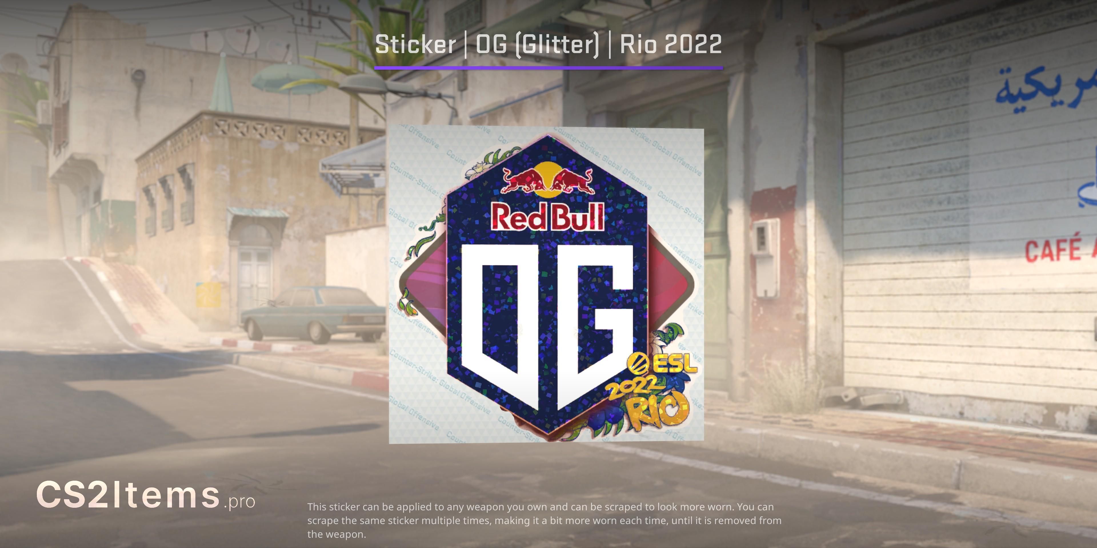 CS2 Sticker | OG (Glitter) | Rio 2022 Front