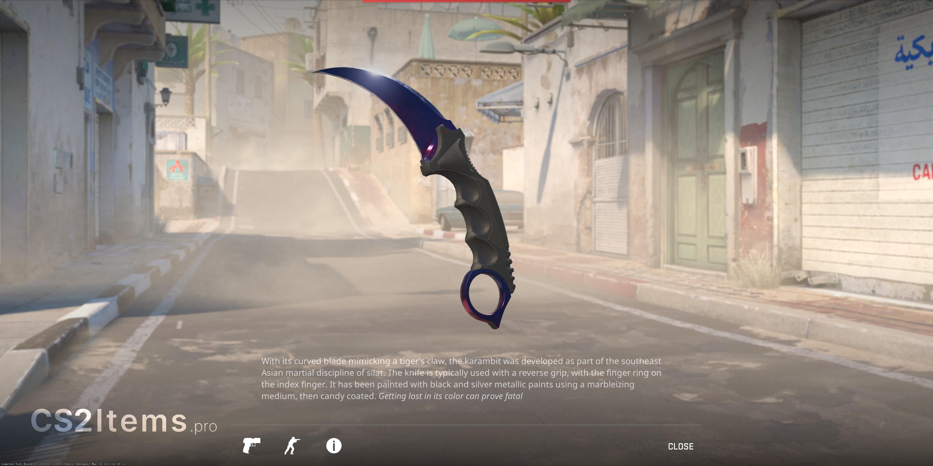 CS2 Karambit (★) | Doppler Fundos