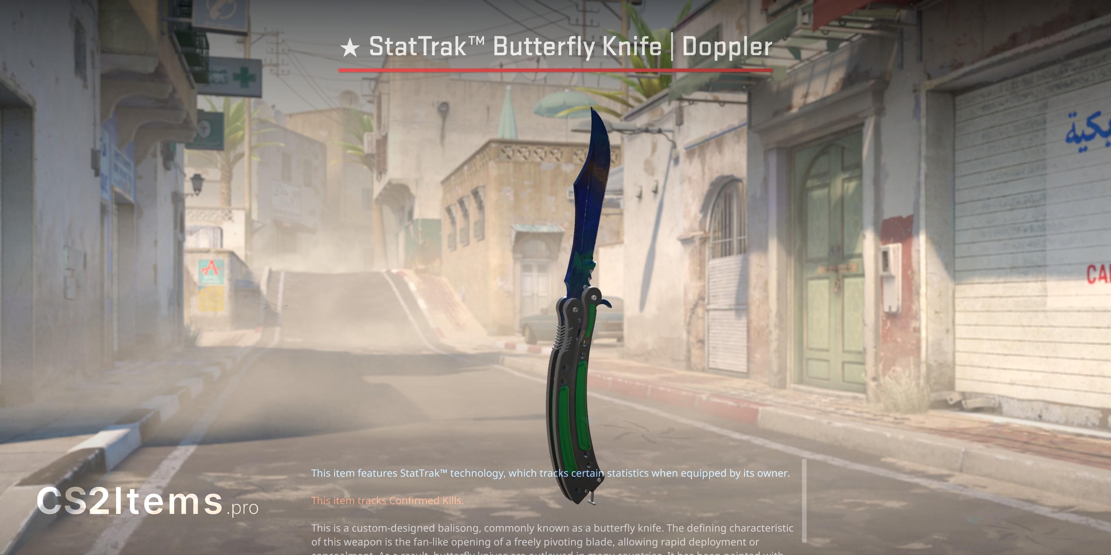 CS2 Faca Butterfly ★ | Doppler Frente