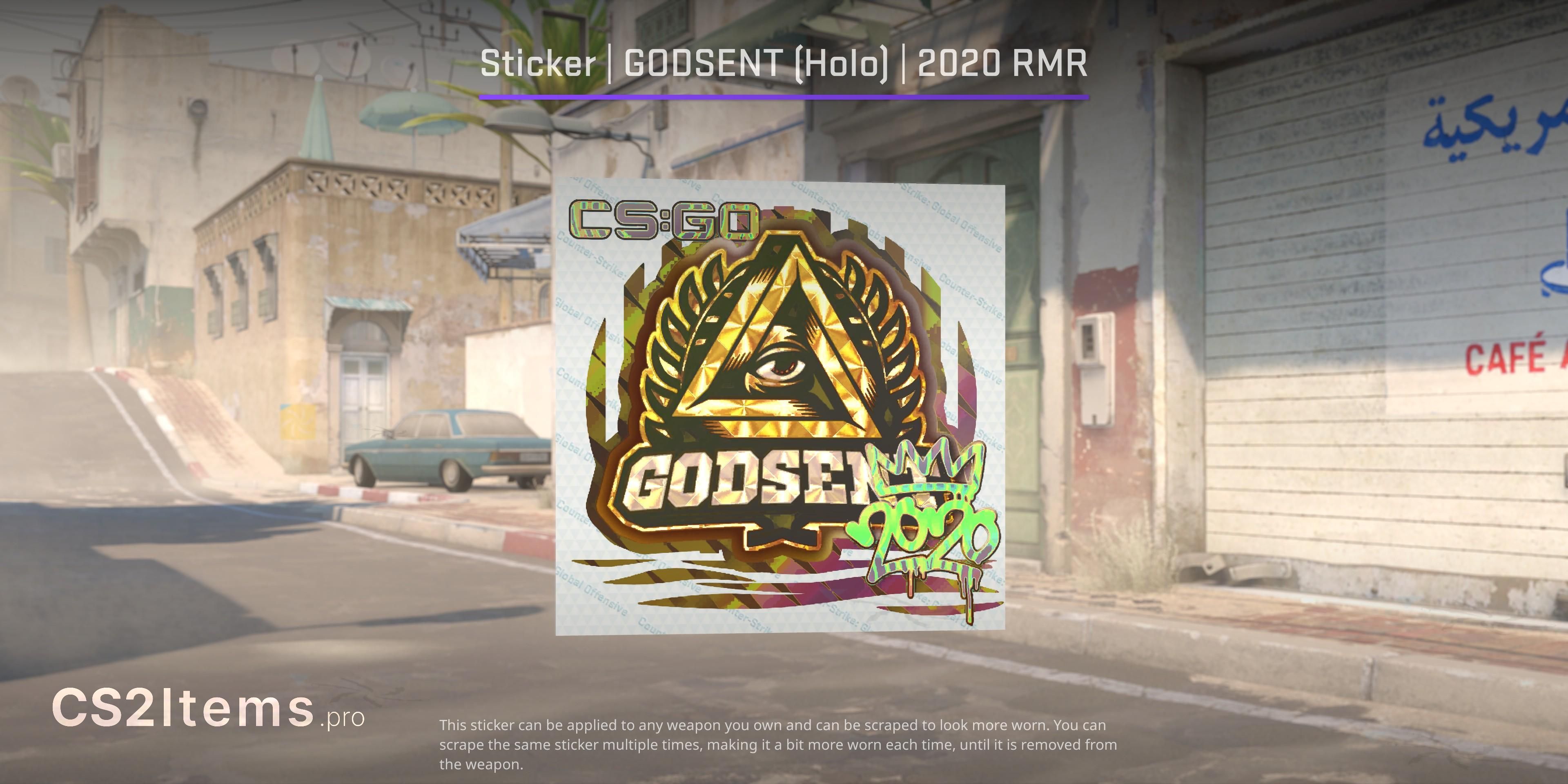 CS2 Sticker | GODSENT (Holo) | 2020 RMR Front