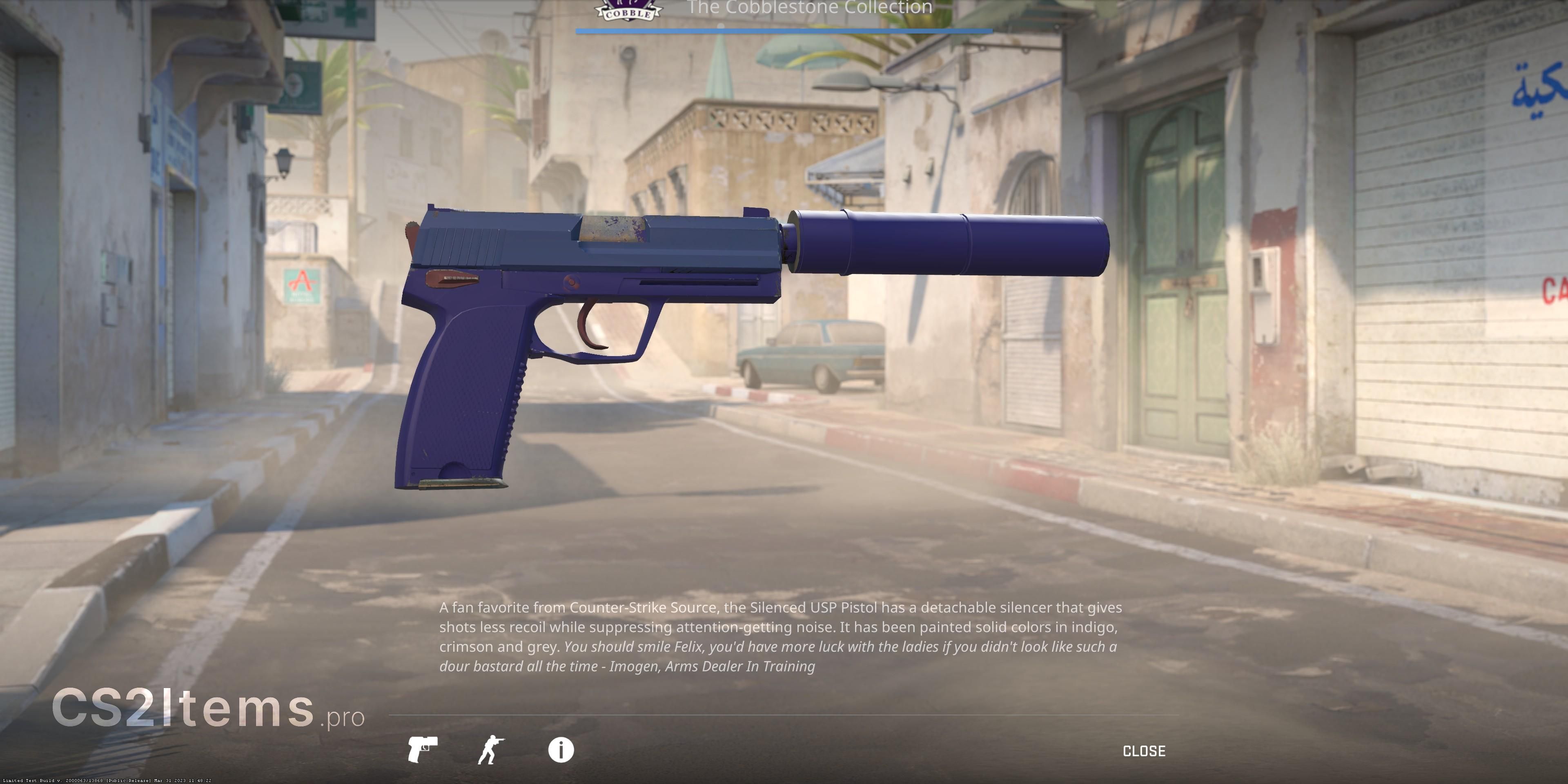 CS2 USP-S | Royal Blue Πίσω μέρος