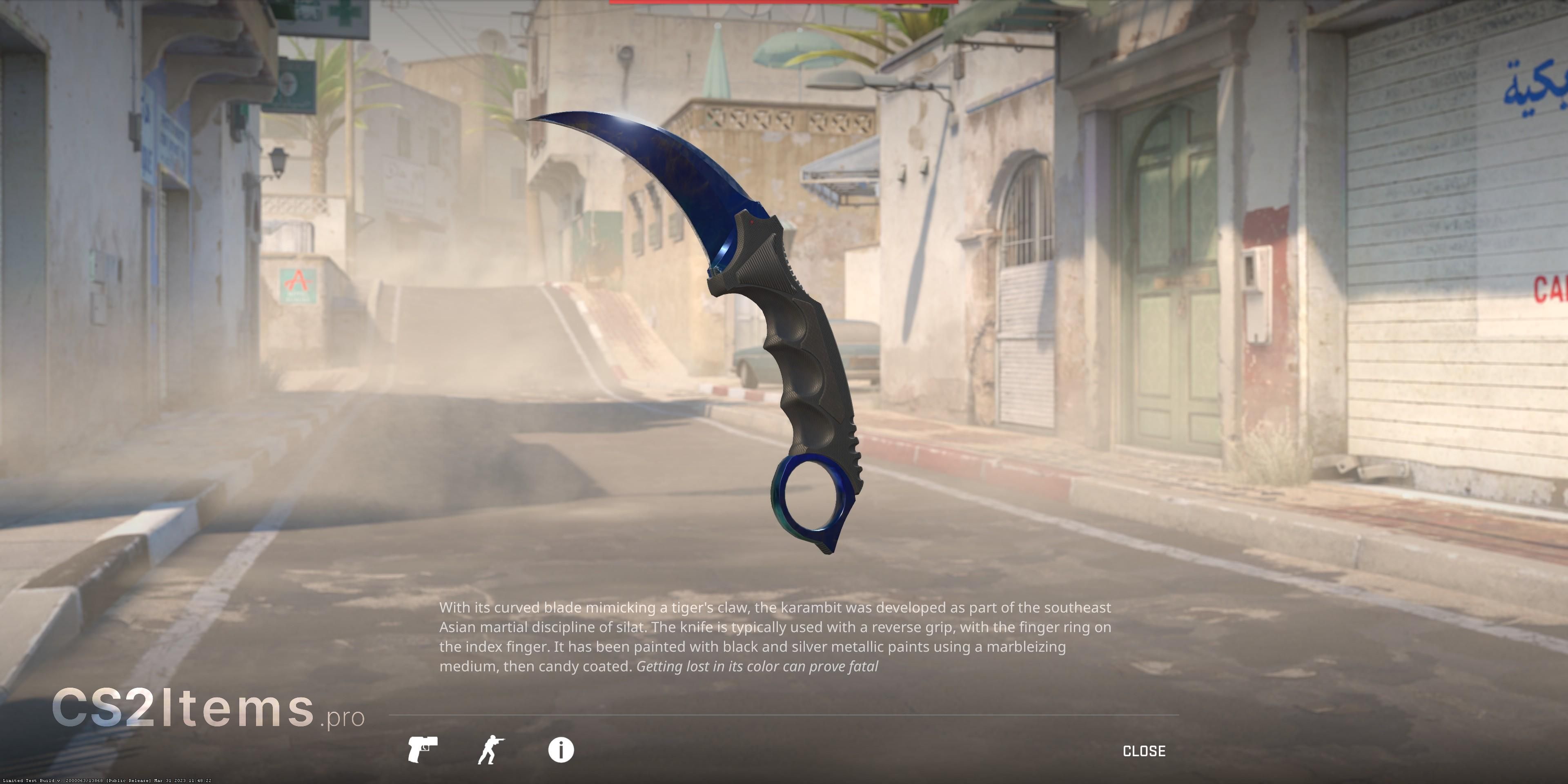 CS2 Karambit ★ | Doppler Atrás