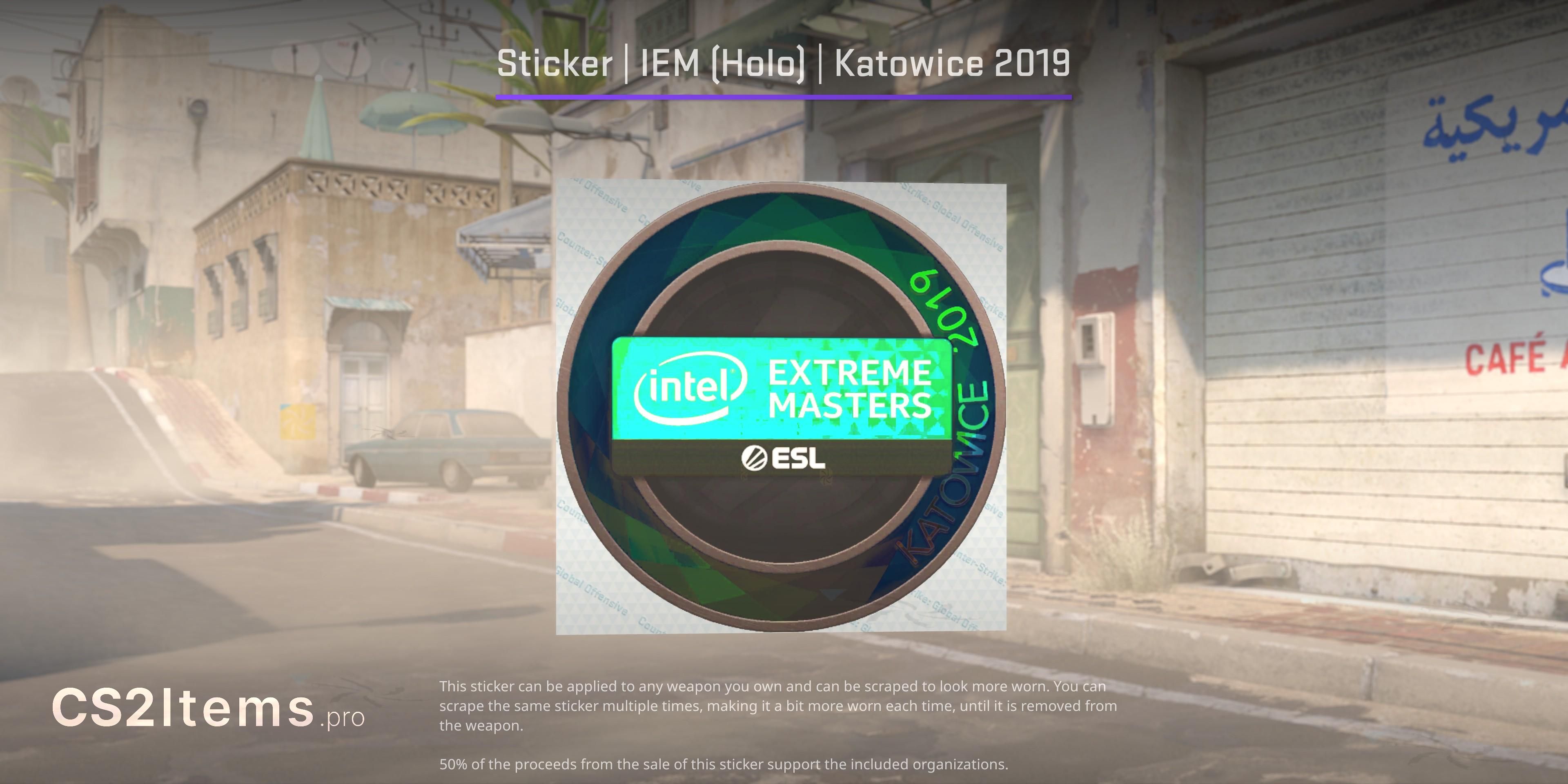 CS2 Sticker | IEM (Holo) | Katowice 2019 Voorkant