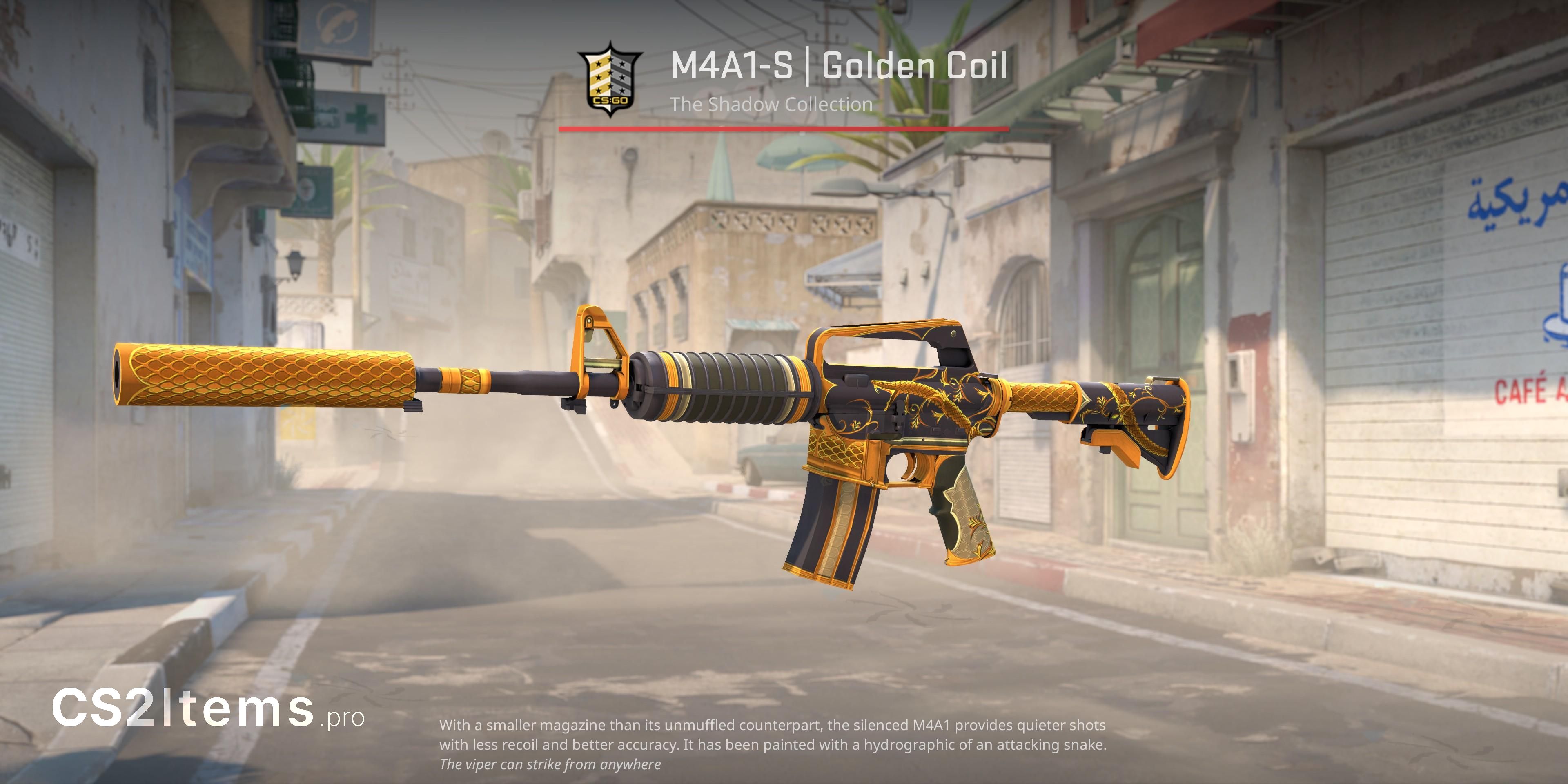 CS2 M4A1-S | Golden Coil Voorkant