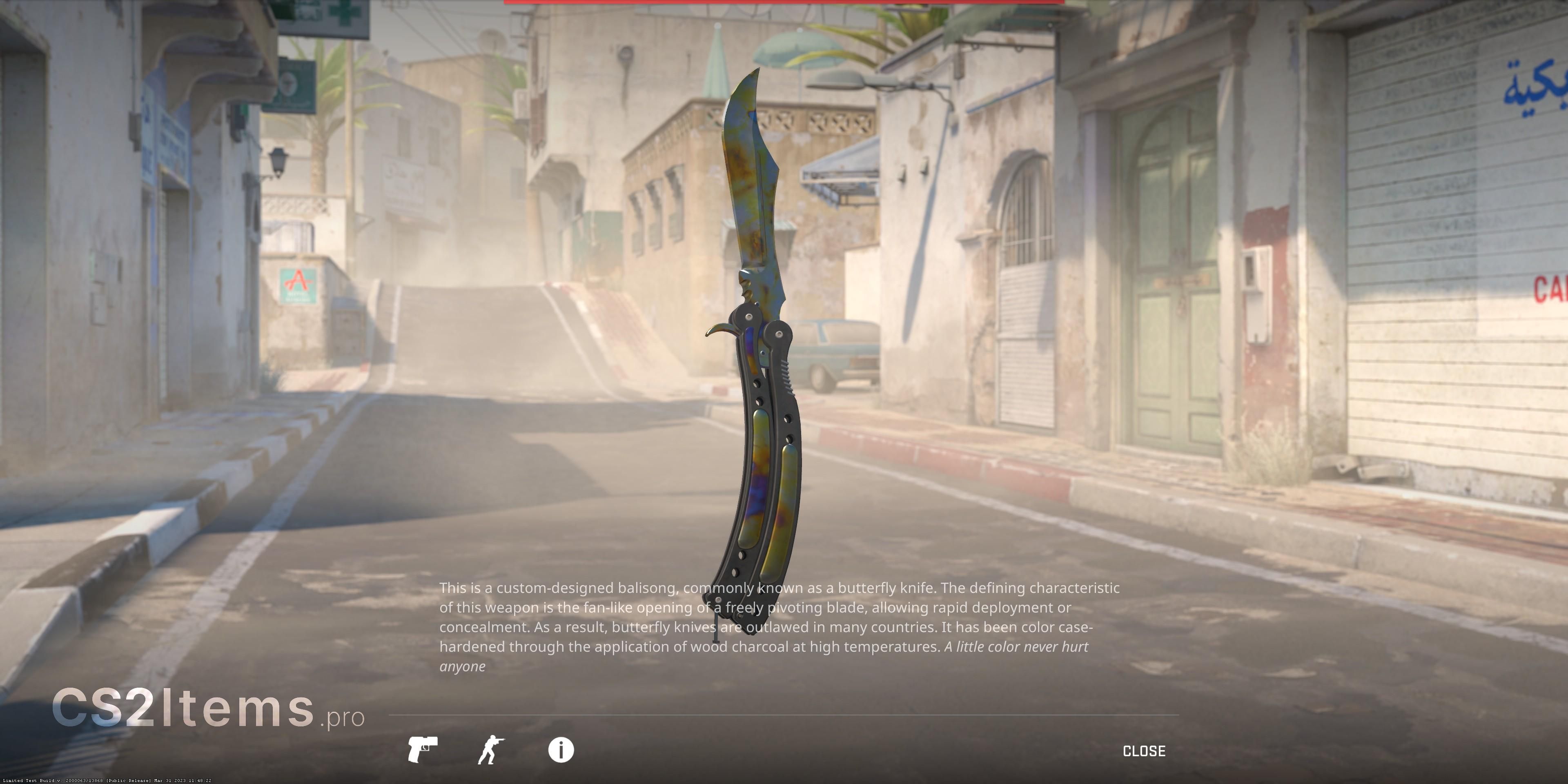 CS2 ★ Butterfly Knife | Case Hardened Rear