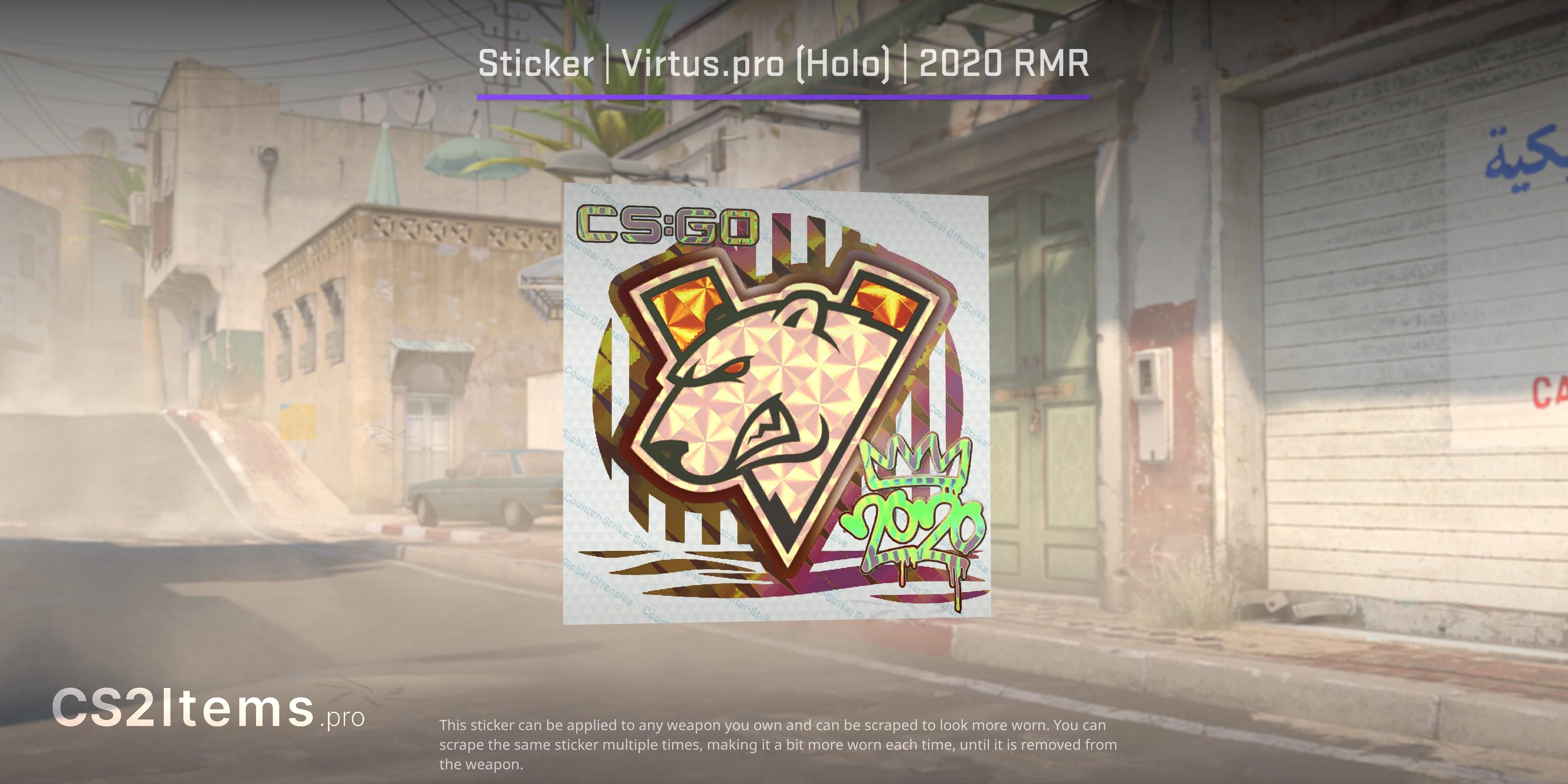 CS2 Sticker | Virtus.pro (Holo) | 2020 RMR Front