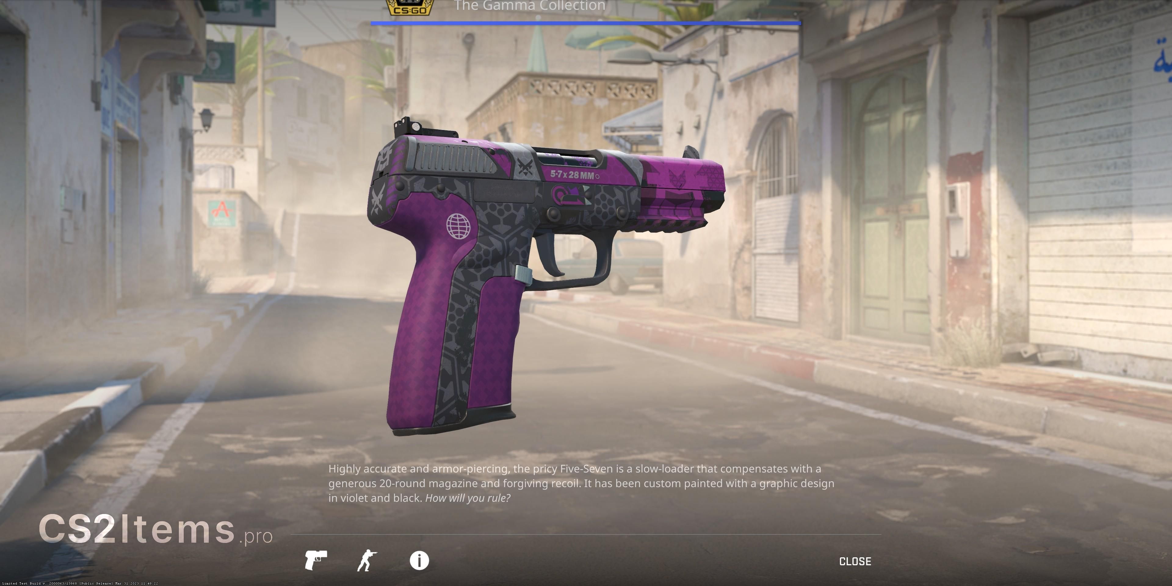 CS2 Five-SeveN | Violent Daimyo Lối sau