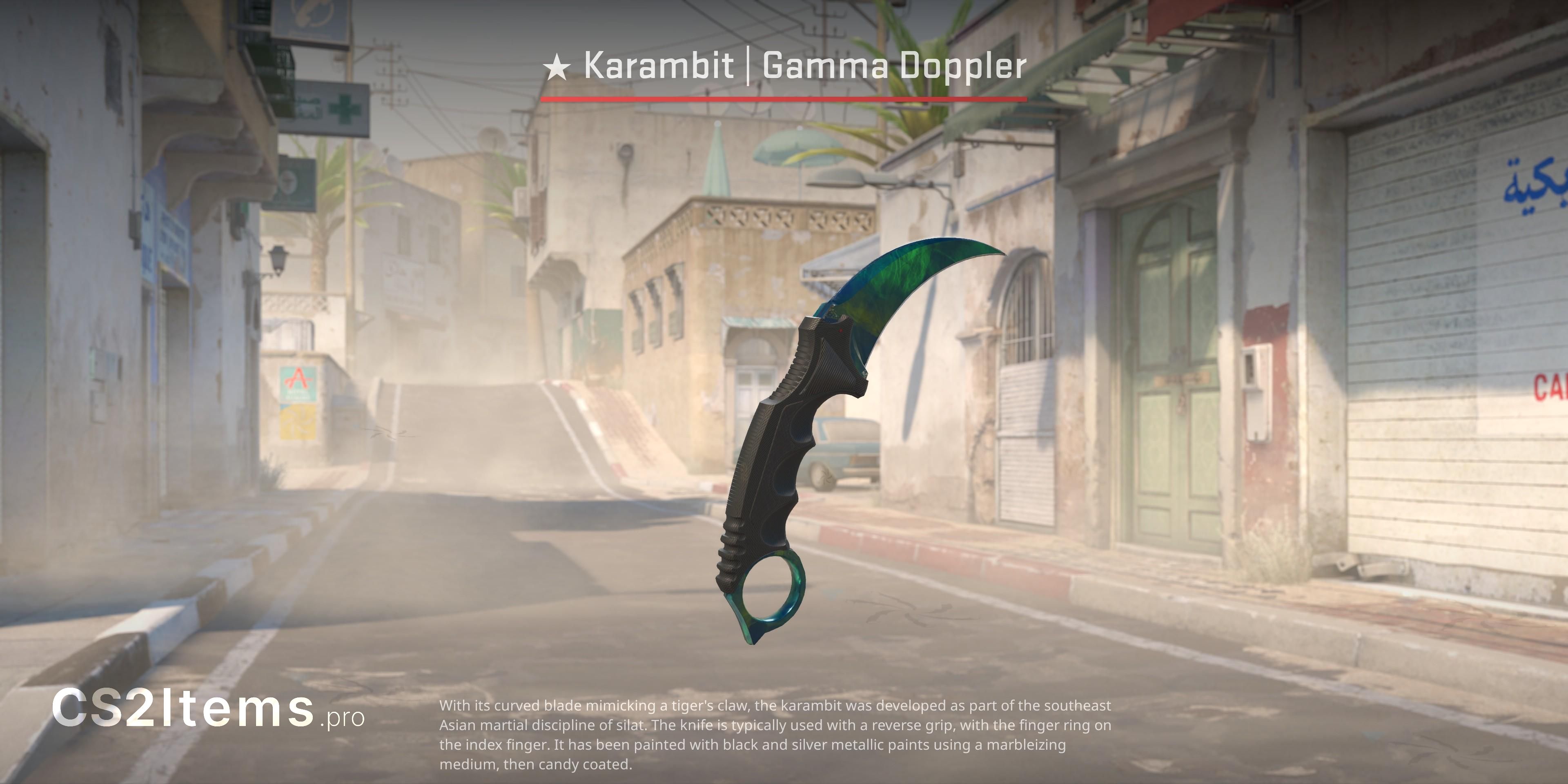 CS2 Karambit (★) | Gamma Doppler Vorderseite