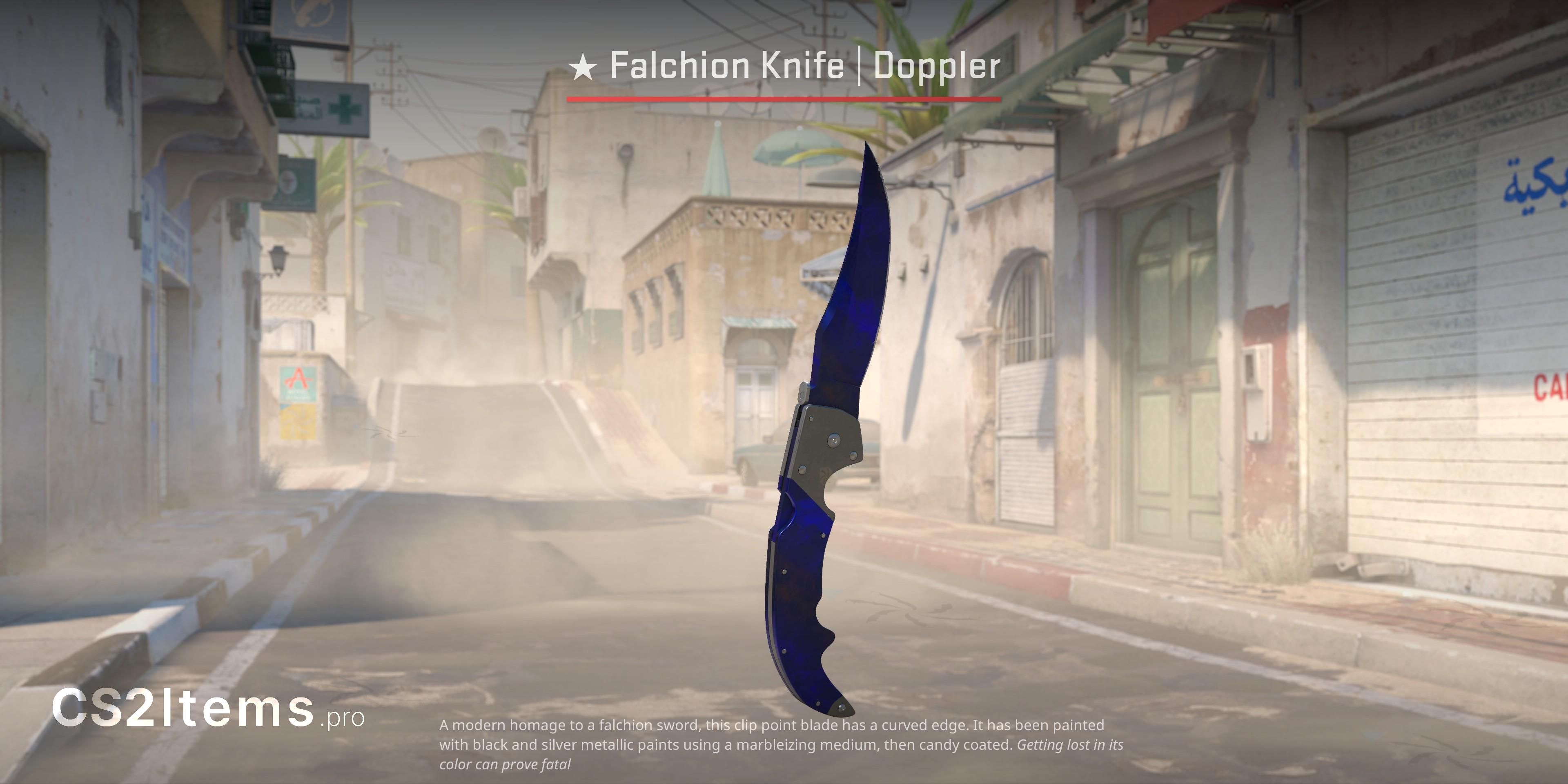 CS2 ★ Falchion-mes | Doppler Voorkant