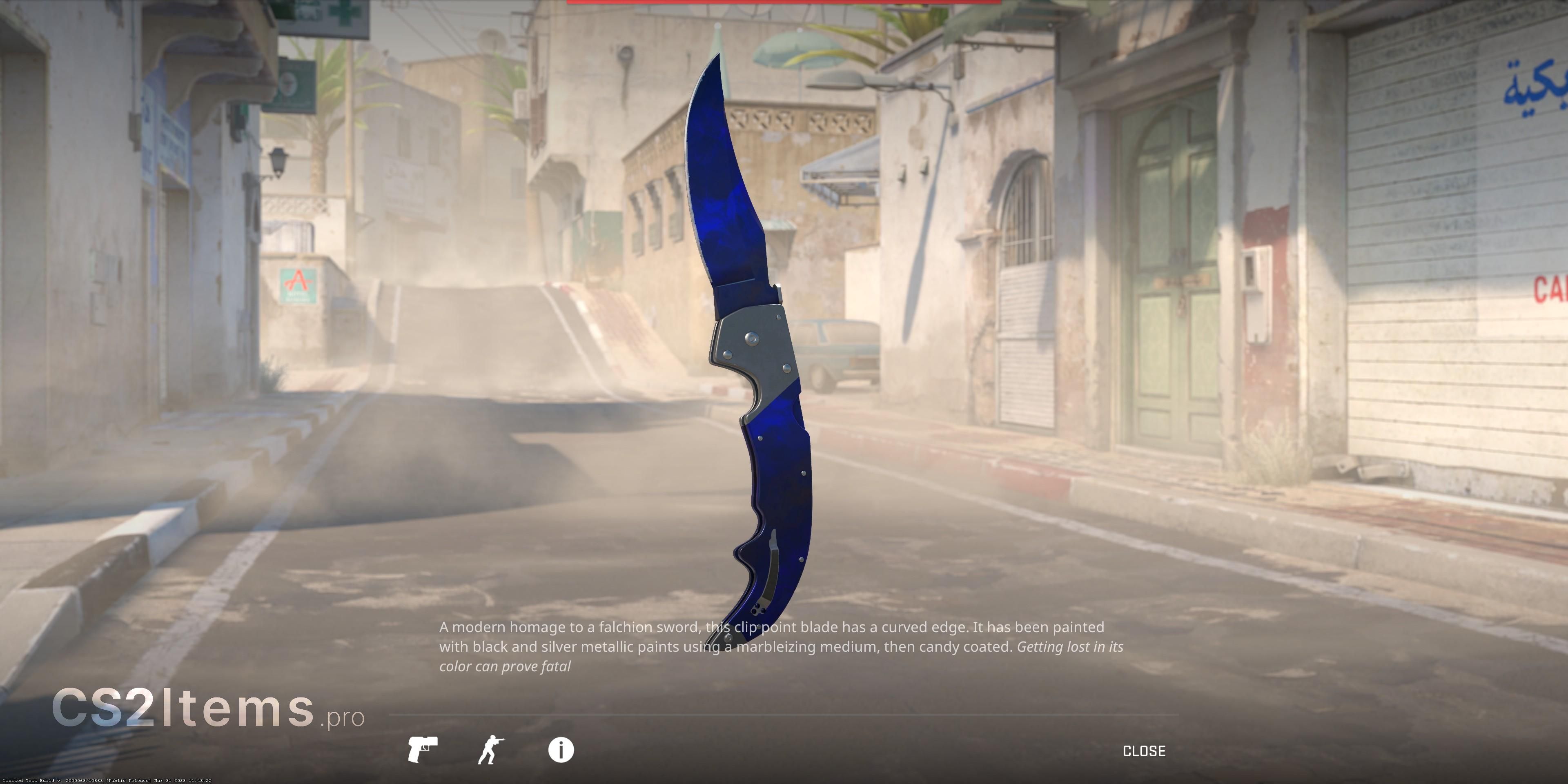 CS2 ★ Falchion-mes | Doppler Onderkant