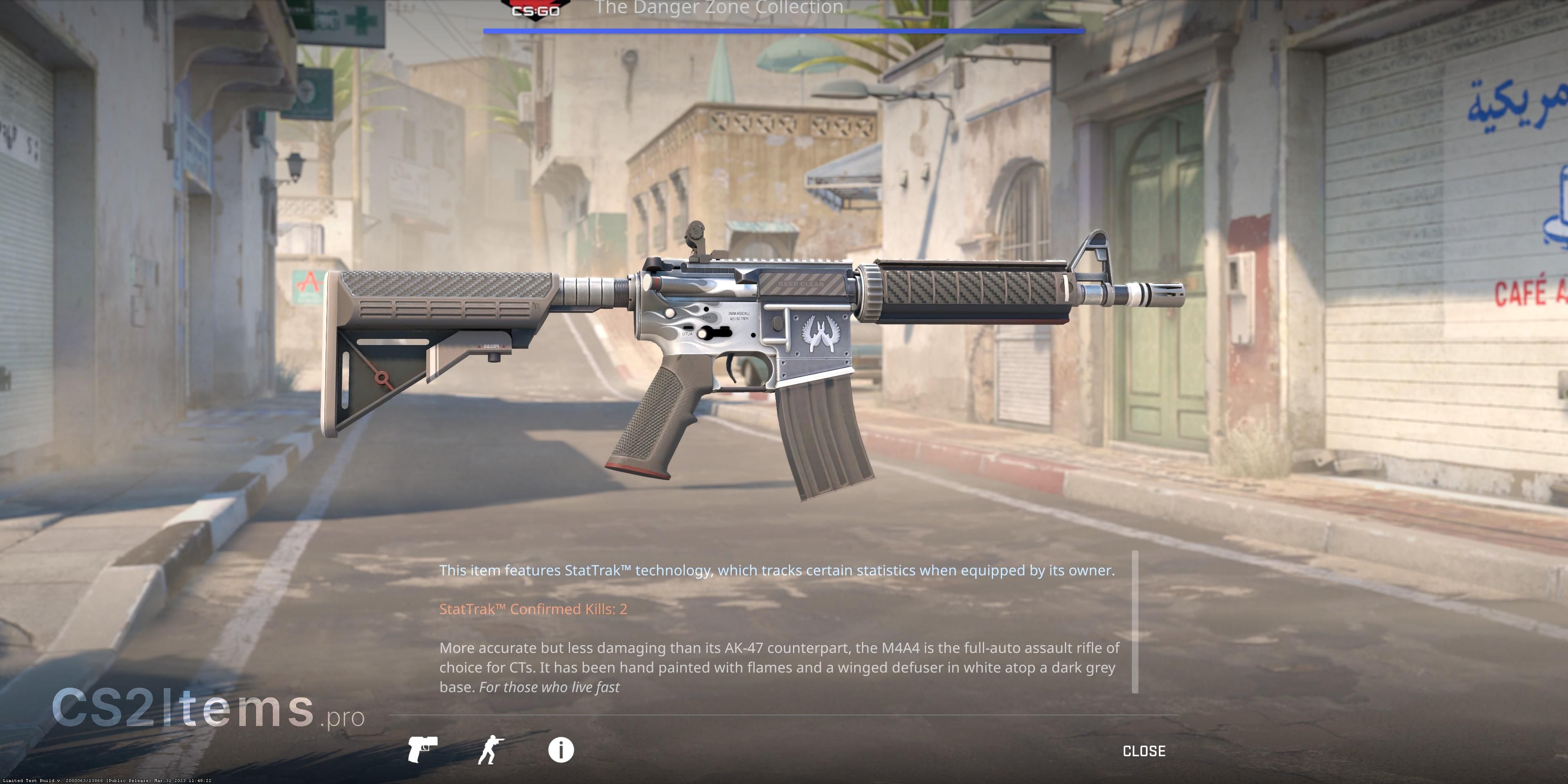 CS2 M4A4 | Magnesium Bagest