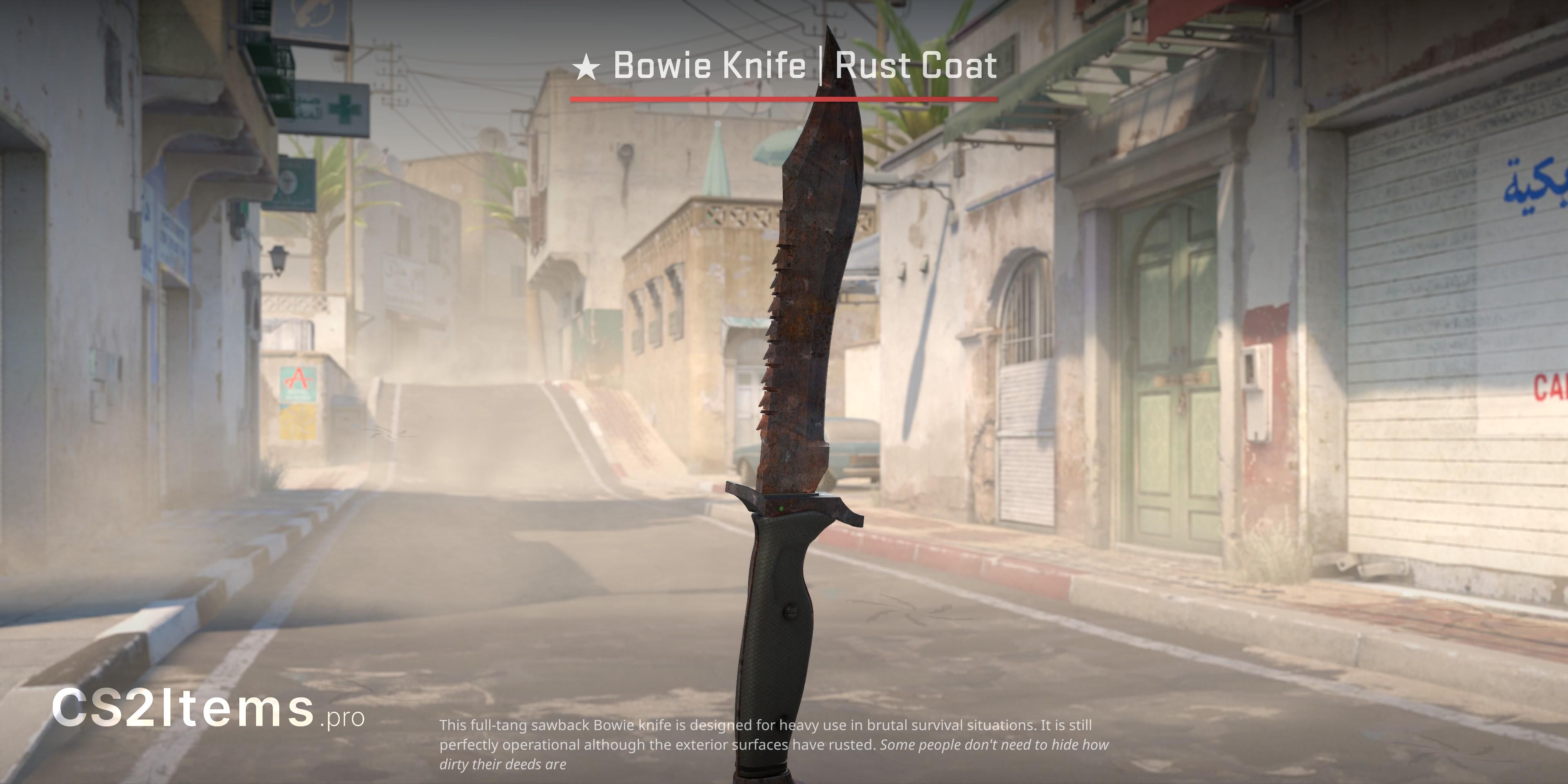 CS2 ★ Bowie Knife | Rust Coat Front