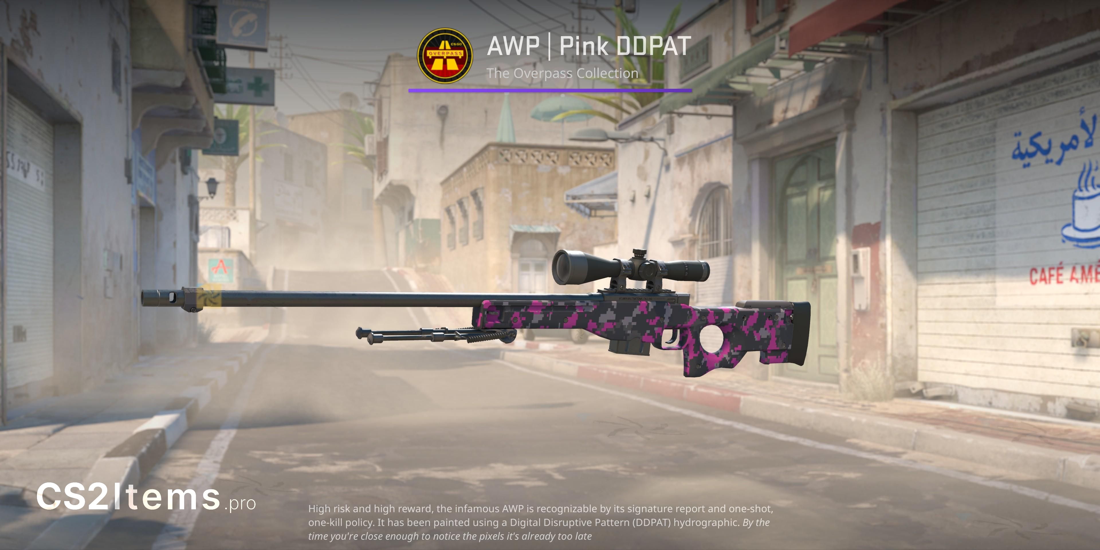 CS2 AWP | Pink DDPAT Front