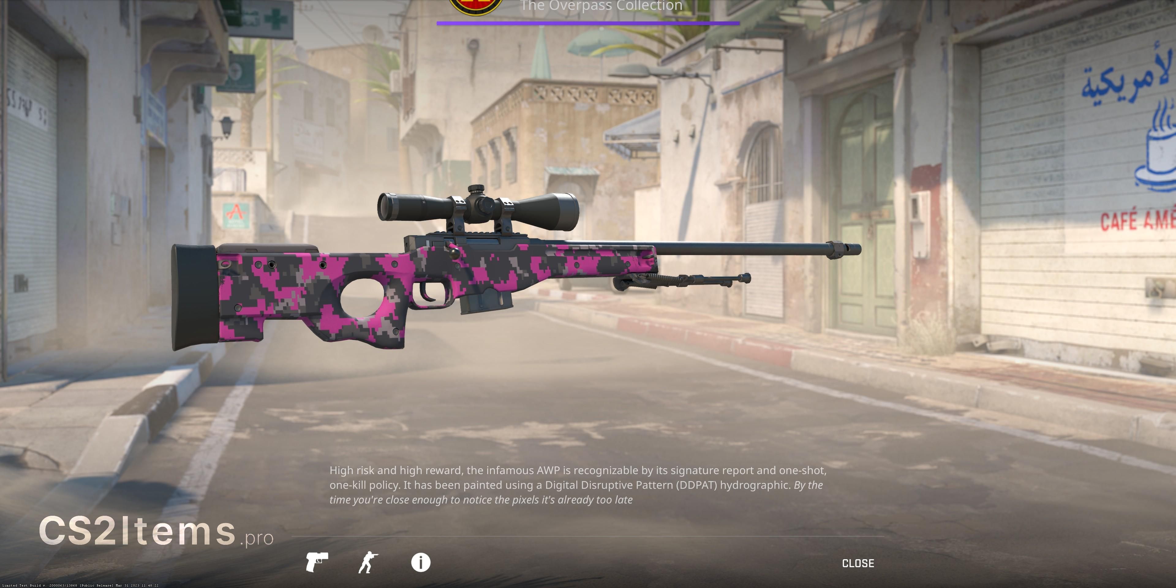 CS2 AWP | Pink DDPAT Rear