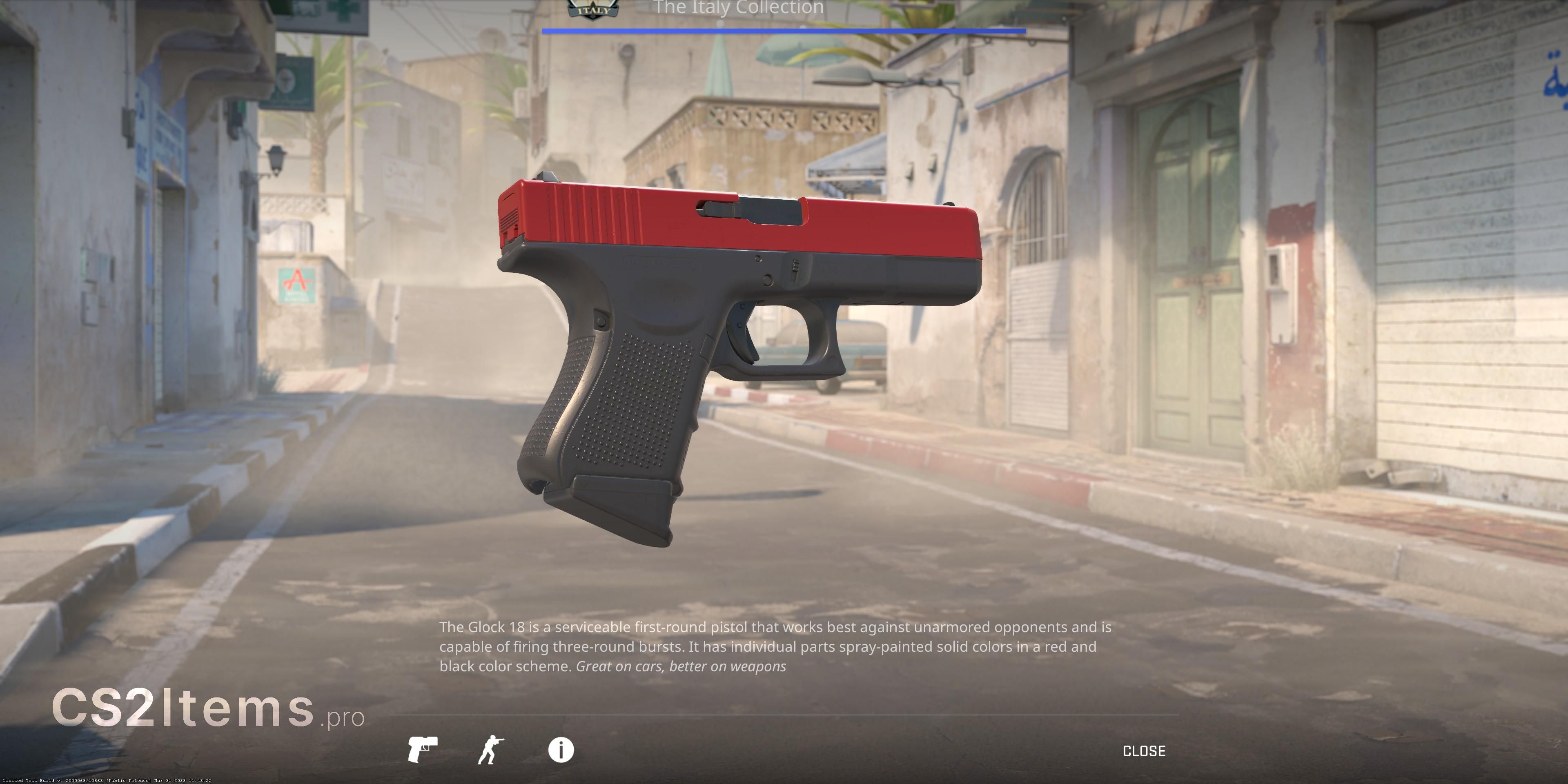 CS2 Glock-18 | Candy Apple Atrás