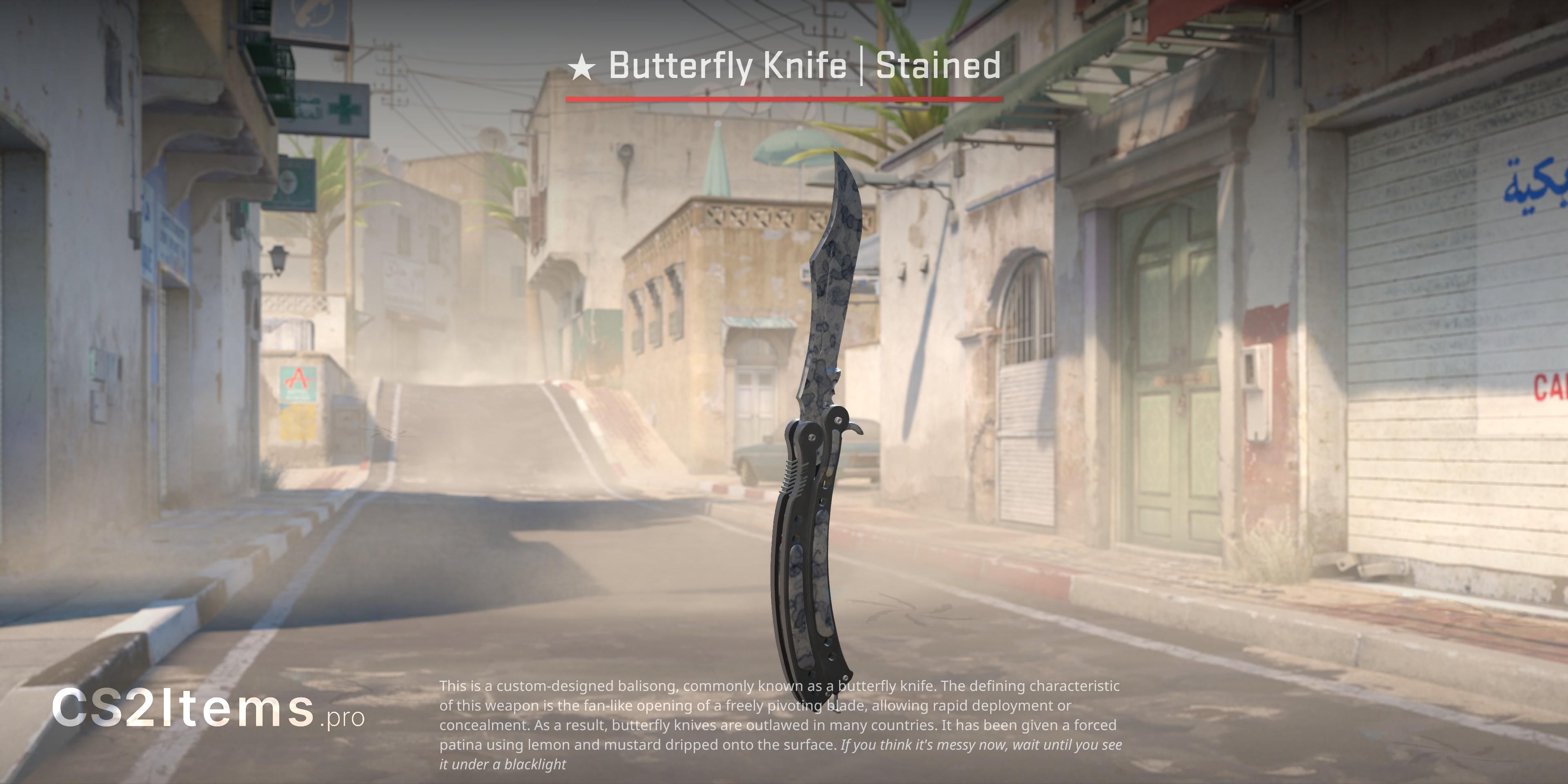 CS2 Butterfly-kniv (★) | Stained Forside