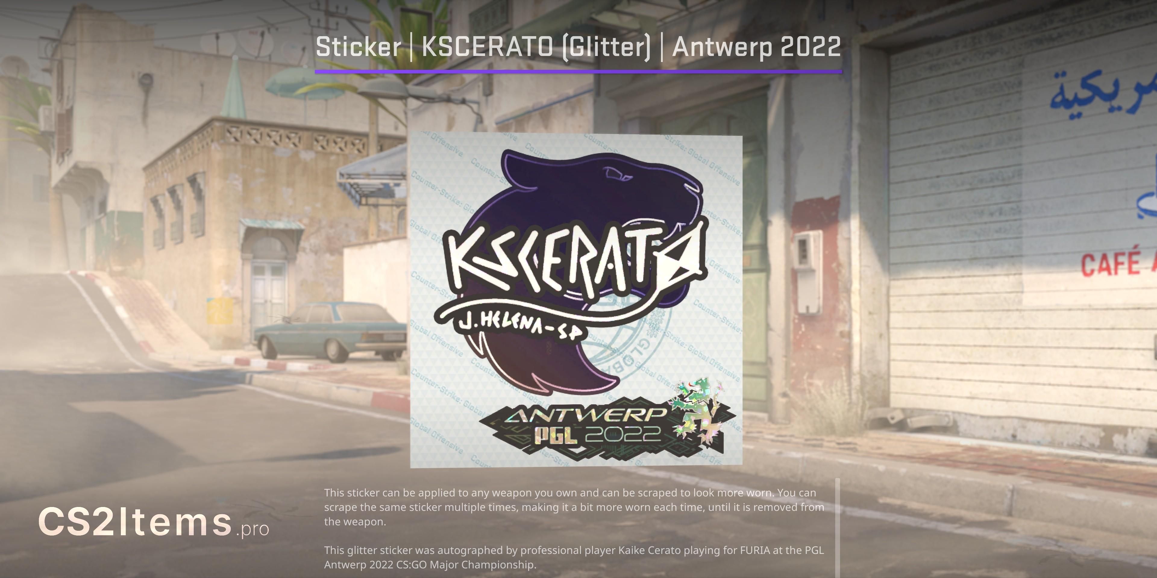 CS2 Sticker | KSCERATO (scintillant) | Anvers 2022 Devant