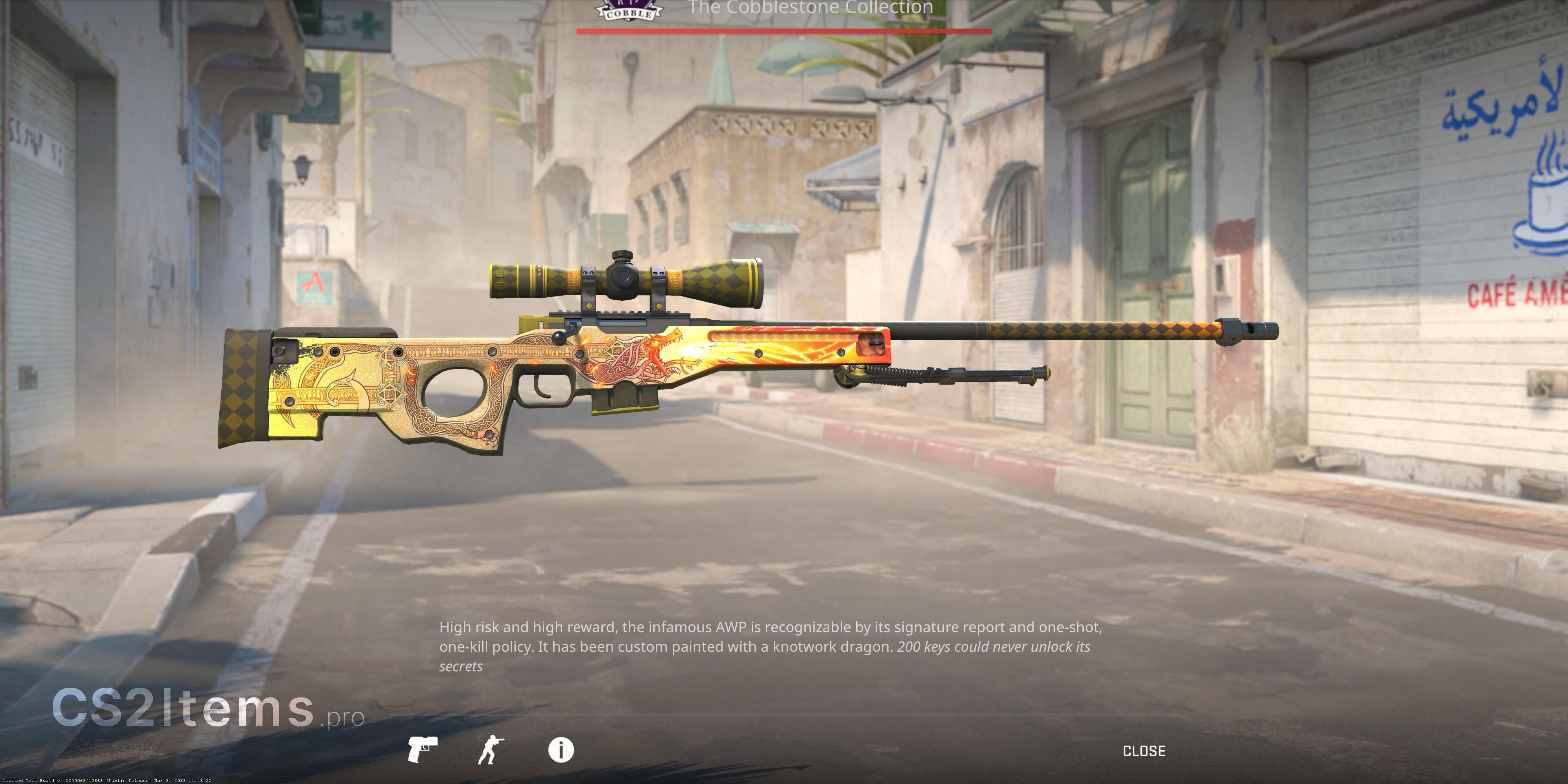 CS2 AWP | Dragon Lore Rear