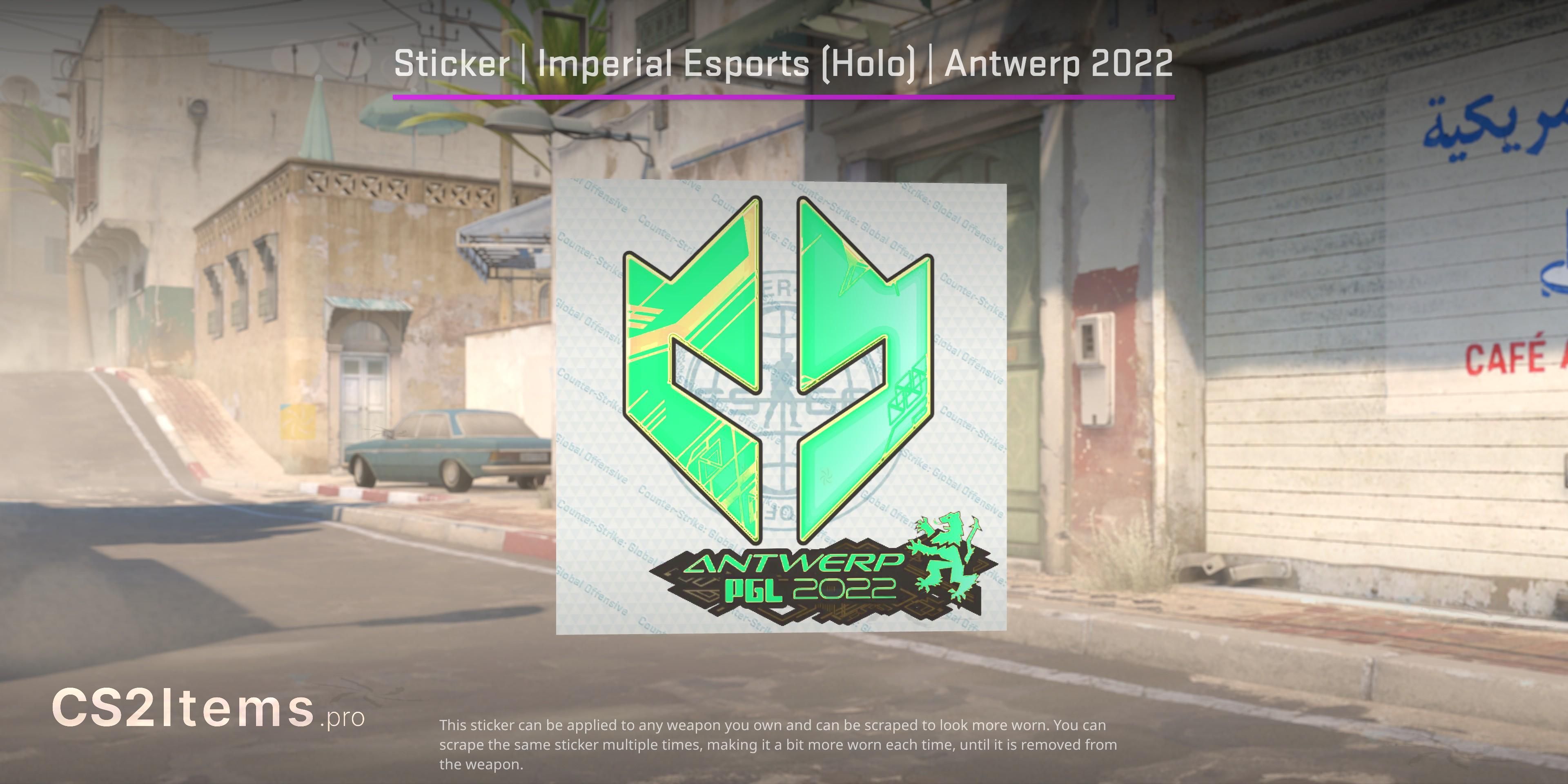 CS2 Matrica | Imperial Esports (hologramos) | Antwerp 2022 Első rész