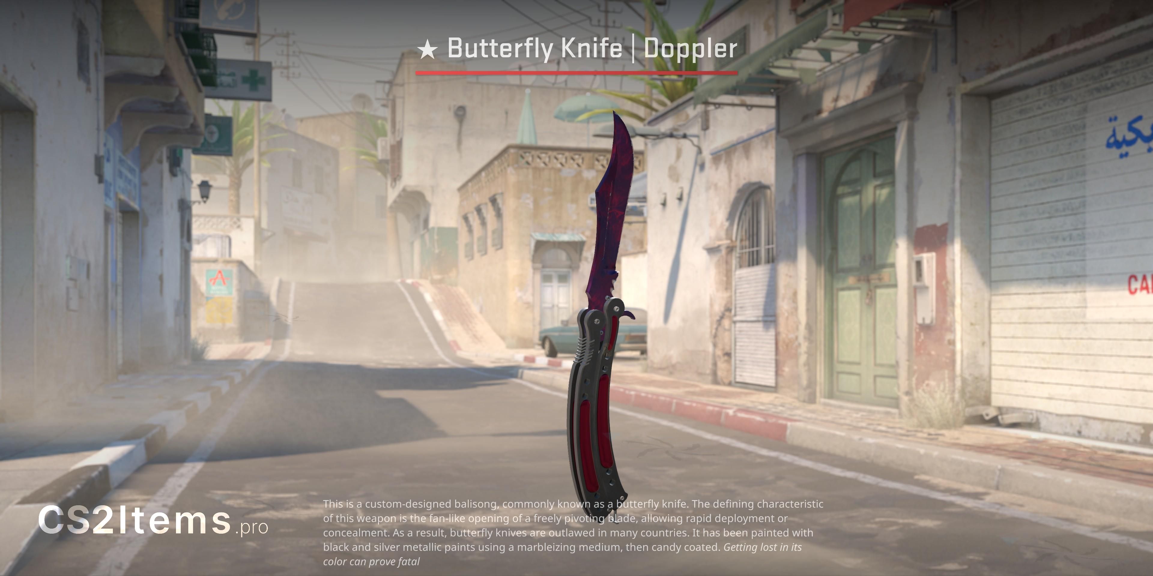 CS2 Cuchillo Mariposa ★ | Doppler Parte frontal