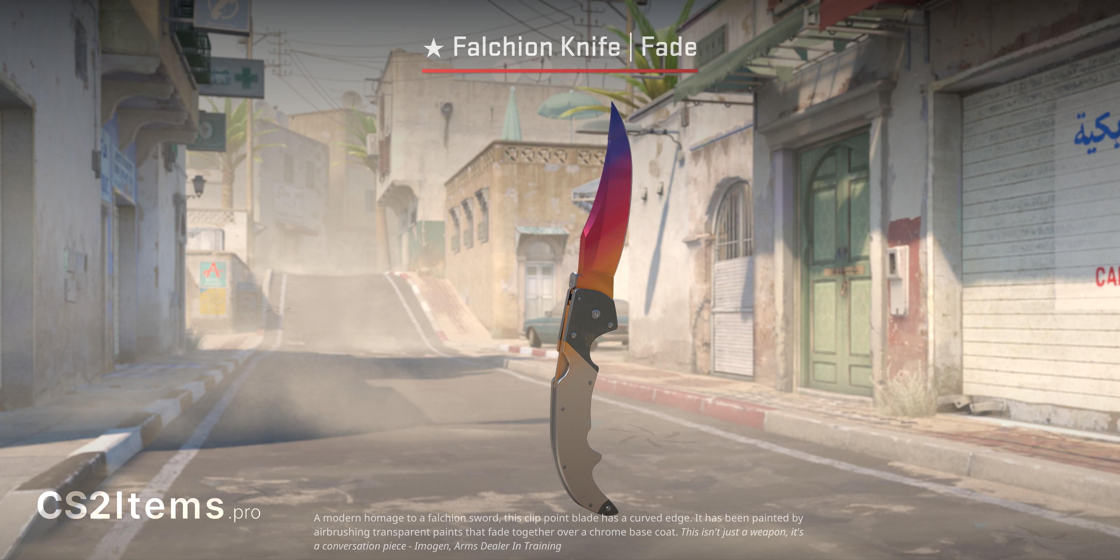 CS2 ★ Falchion Knife | Fade Front