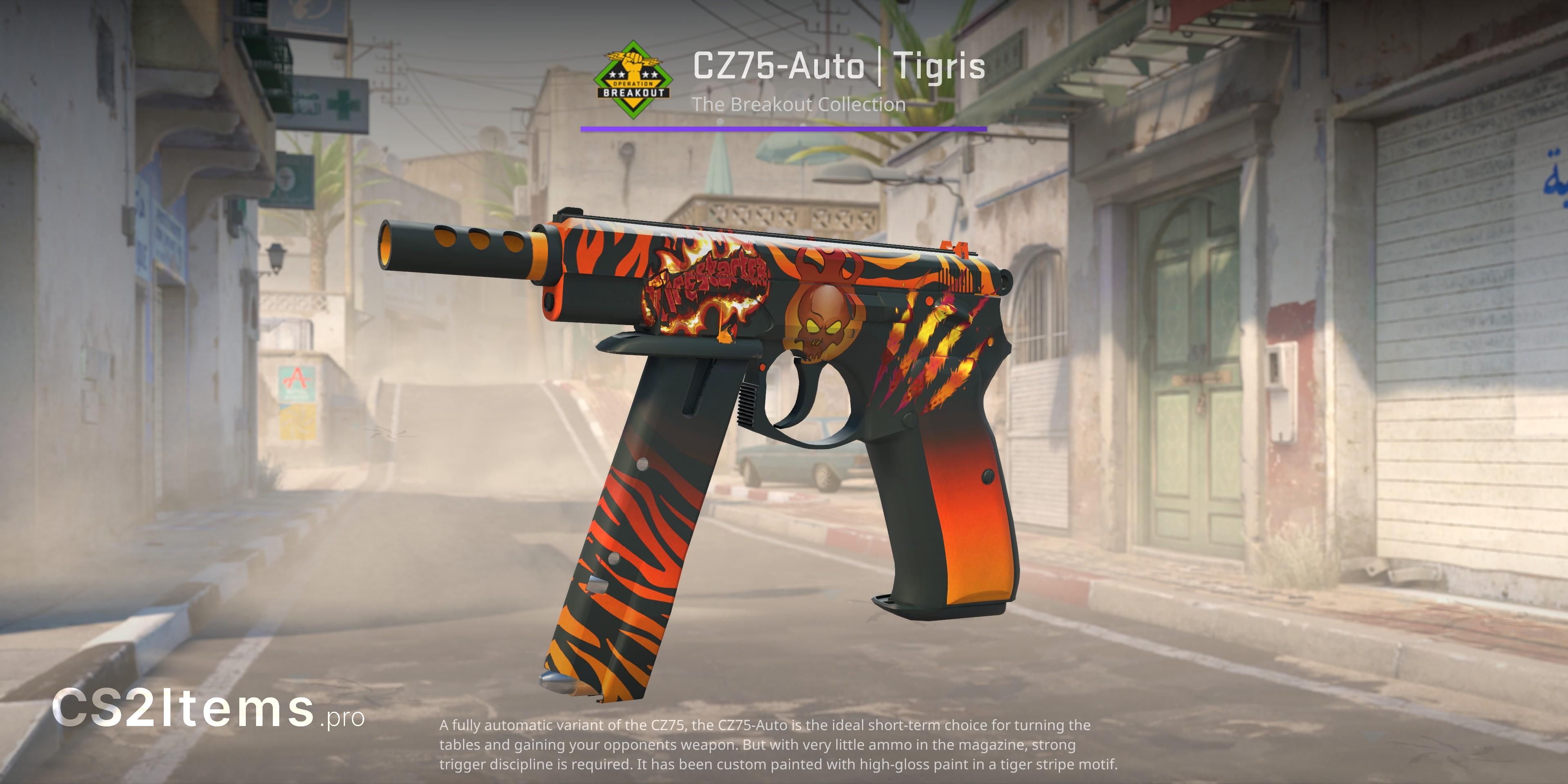 CS2 CZ75-Auto | Tigris Anteriore