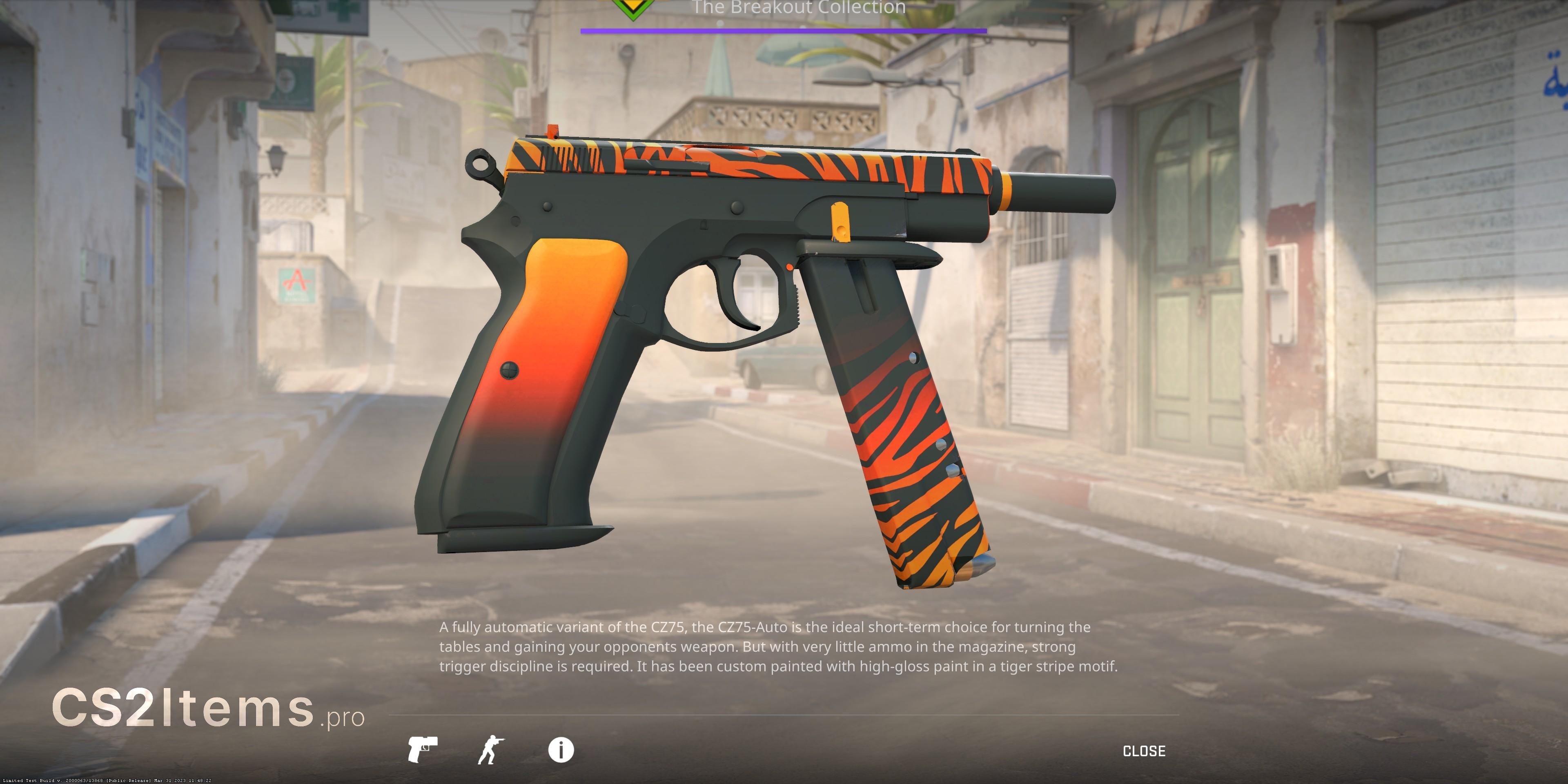 CS2 CZ75-Auto | Tigris Retro