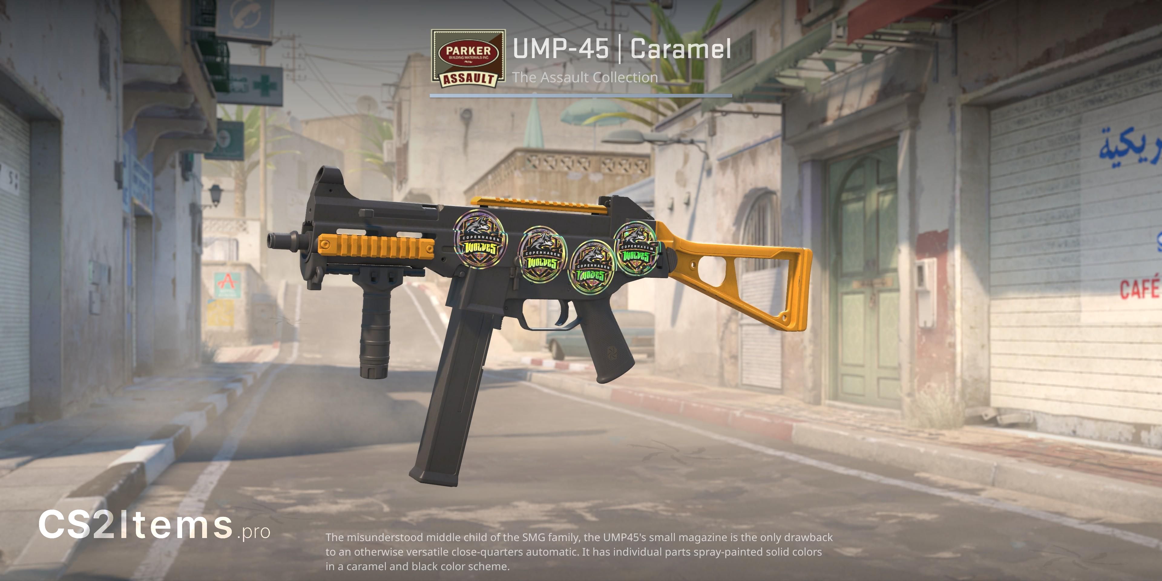 CS2 UMP-45 | Caramel Voorkant